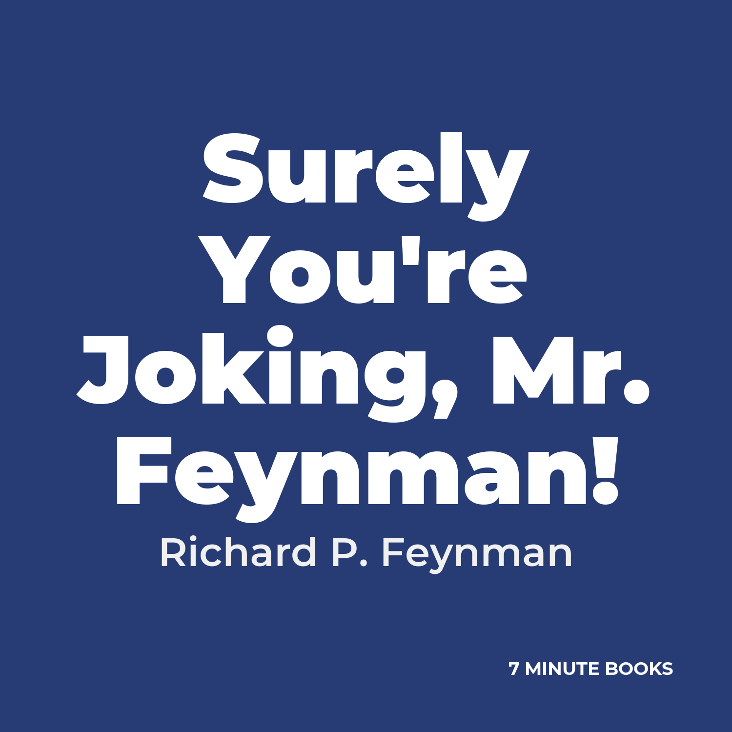 Surely You're Joking, Mr. Feynman! cover