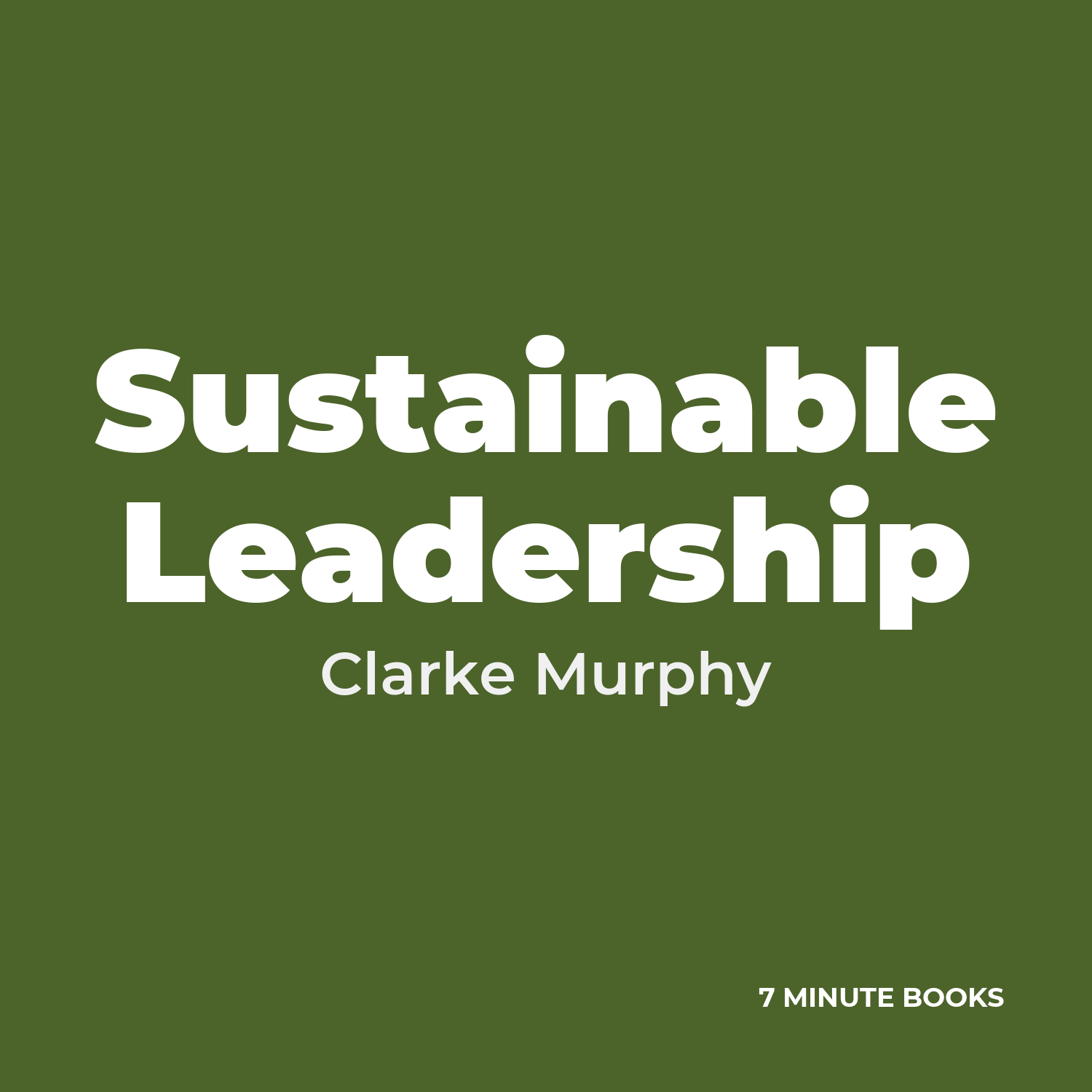 Sustainable Leadership cover