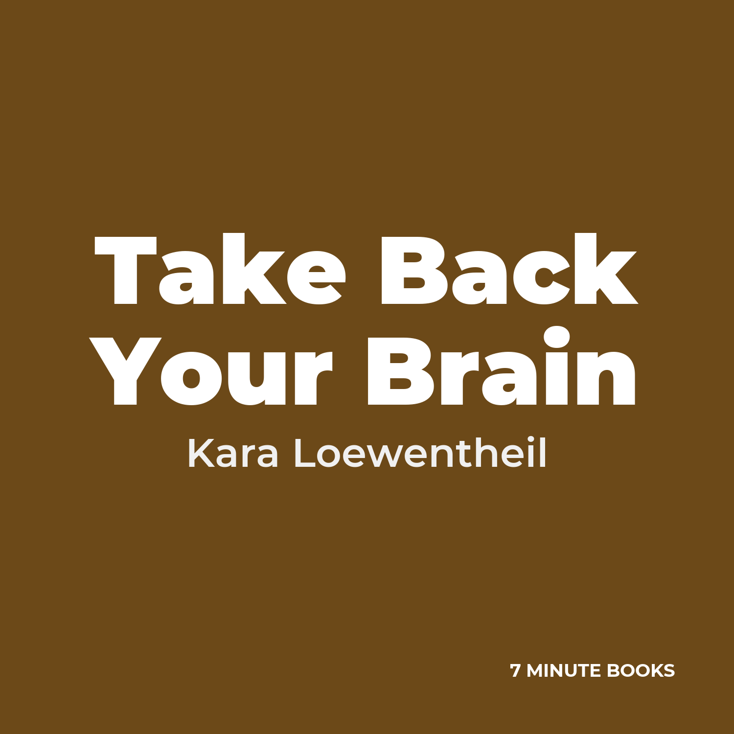 Take Back Your Brain cover