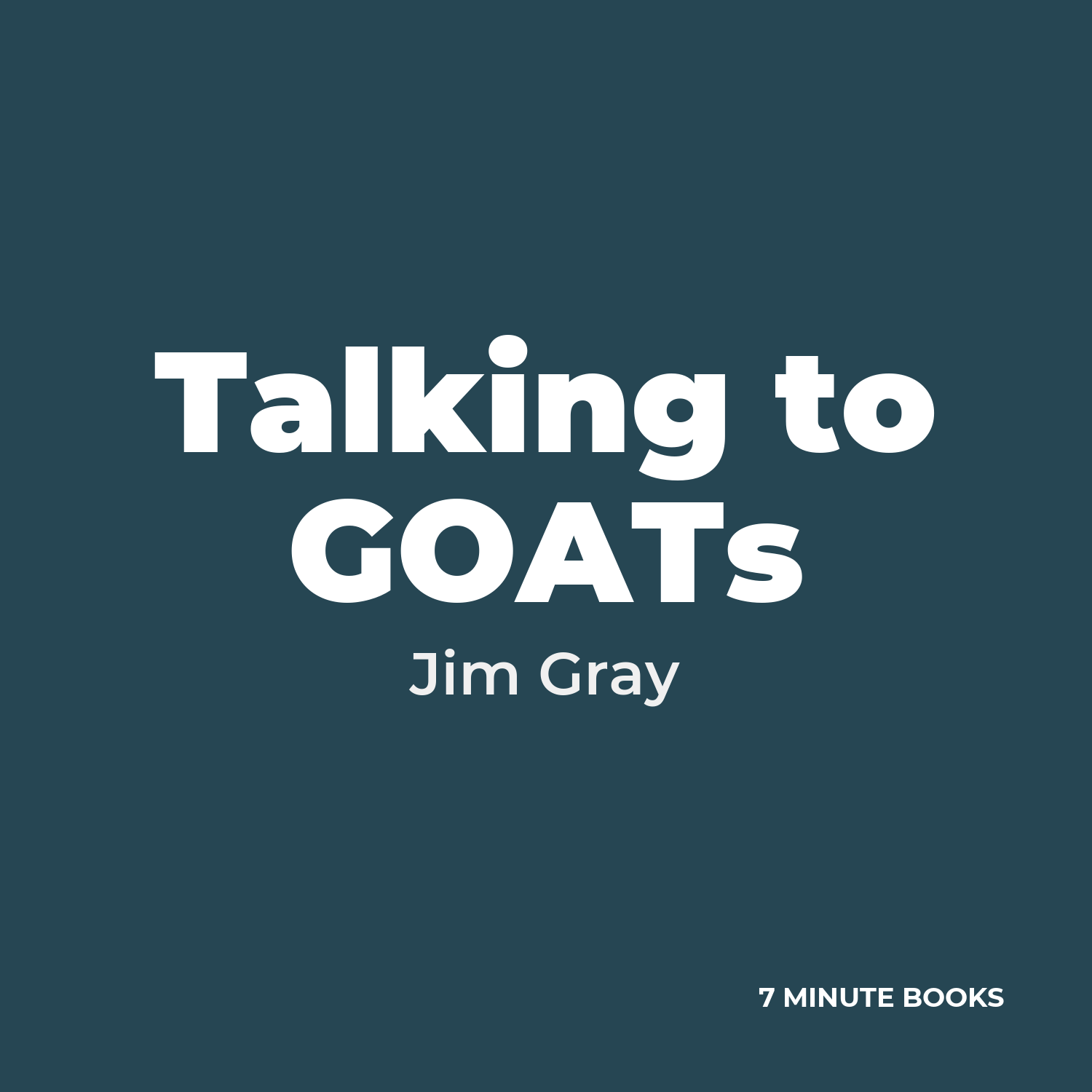 Talking to GOATs cover