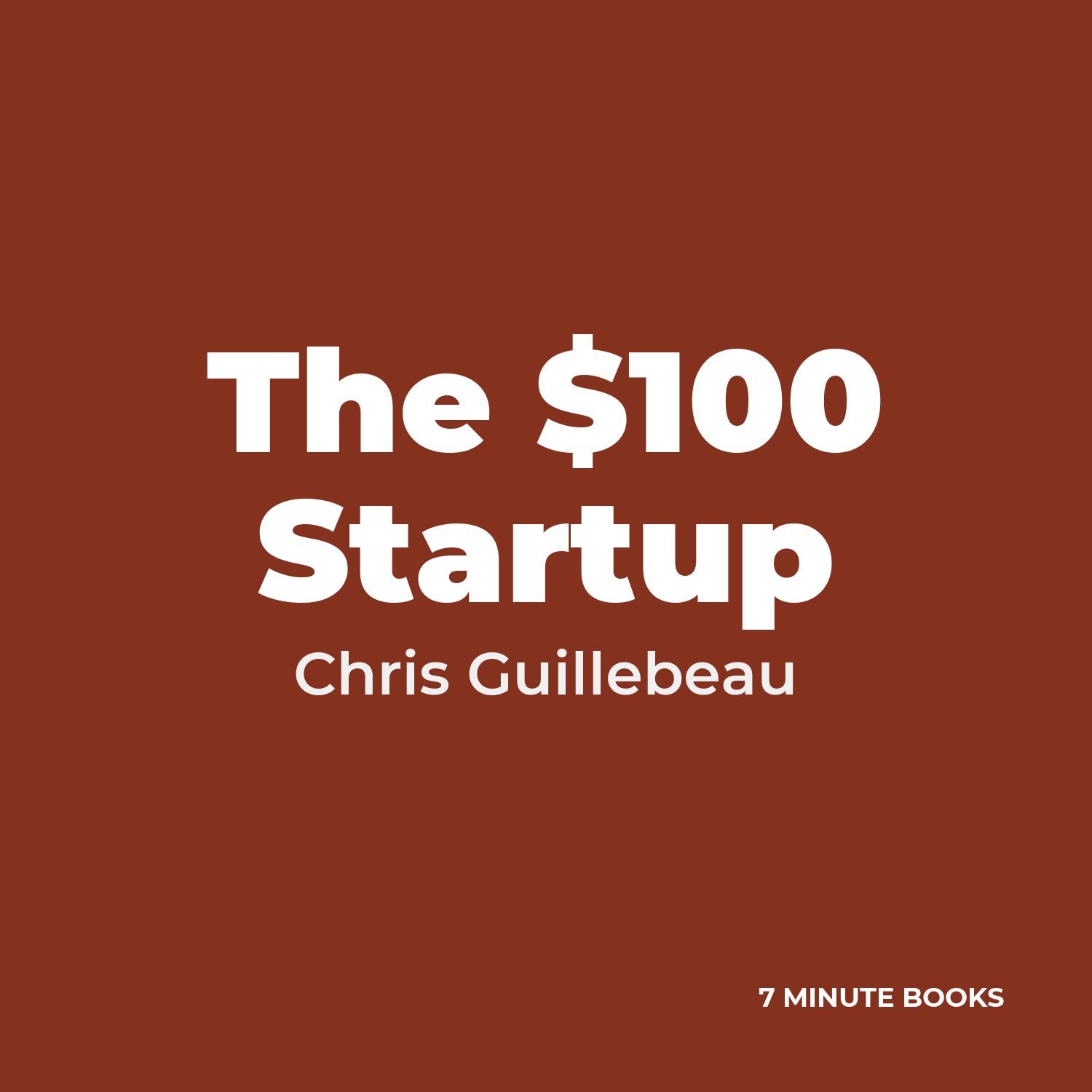 The $100 Startup cover