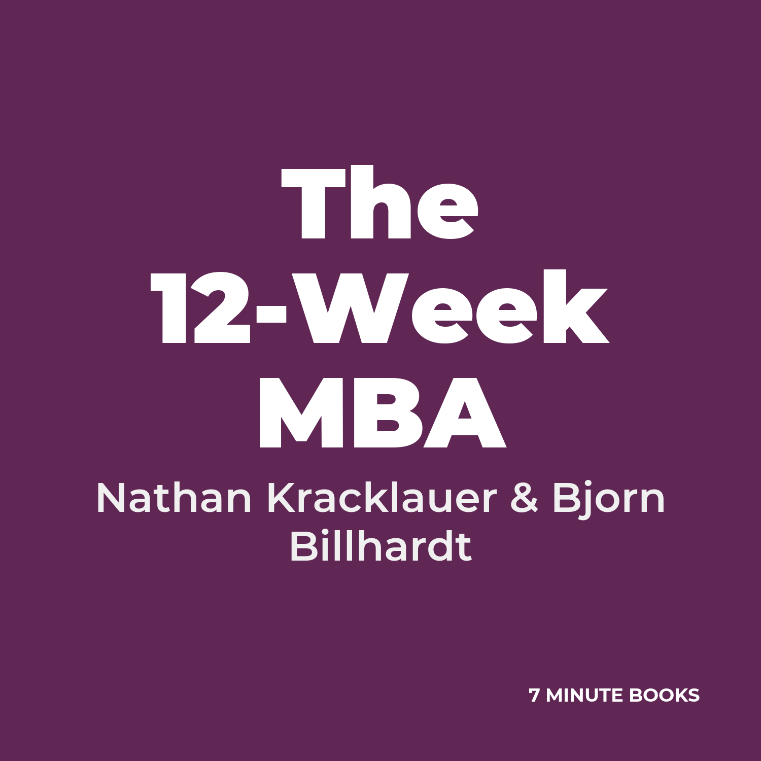 The 12-Week MBA cover