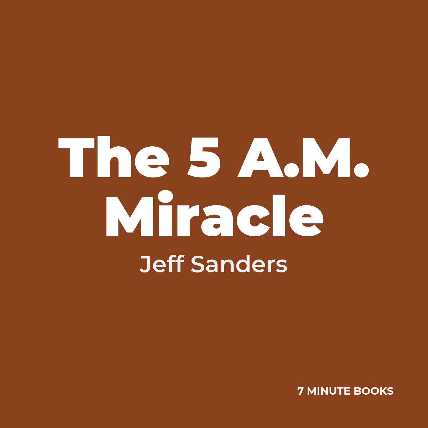 The 5 A.M. Miracle cover