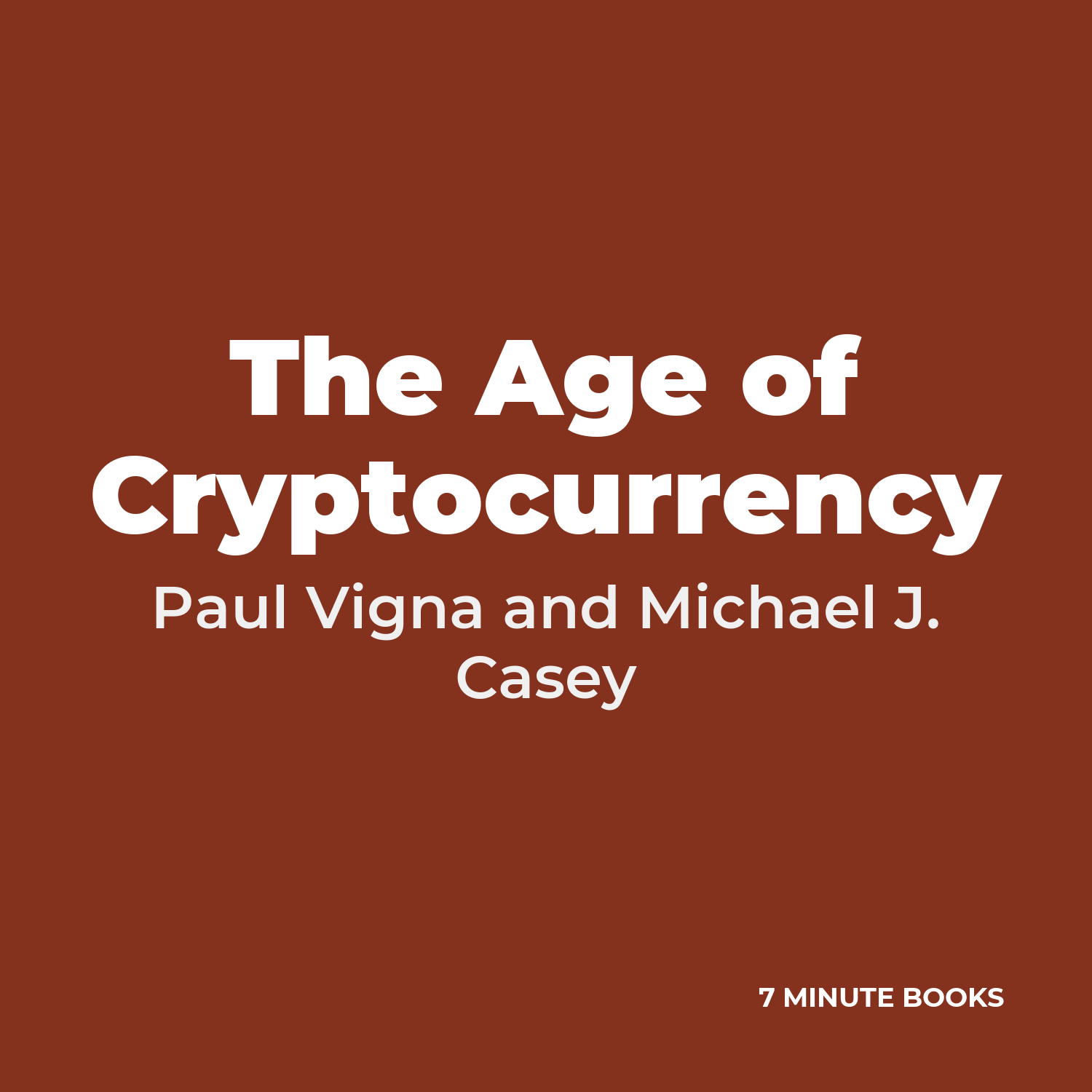 The Age of Cryptocurrency cover
