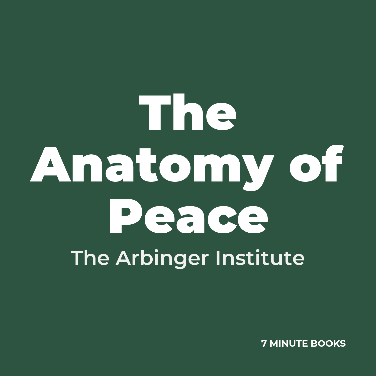 The Anatomy of Peace cover