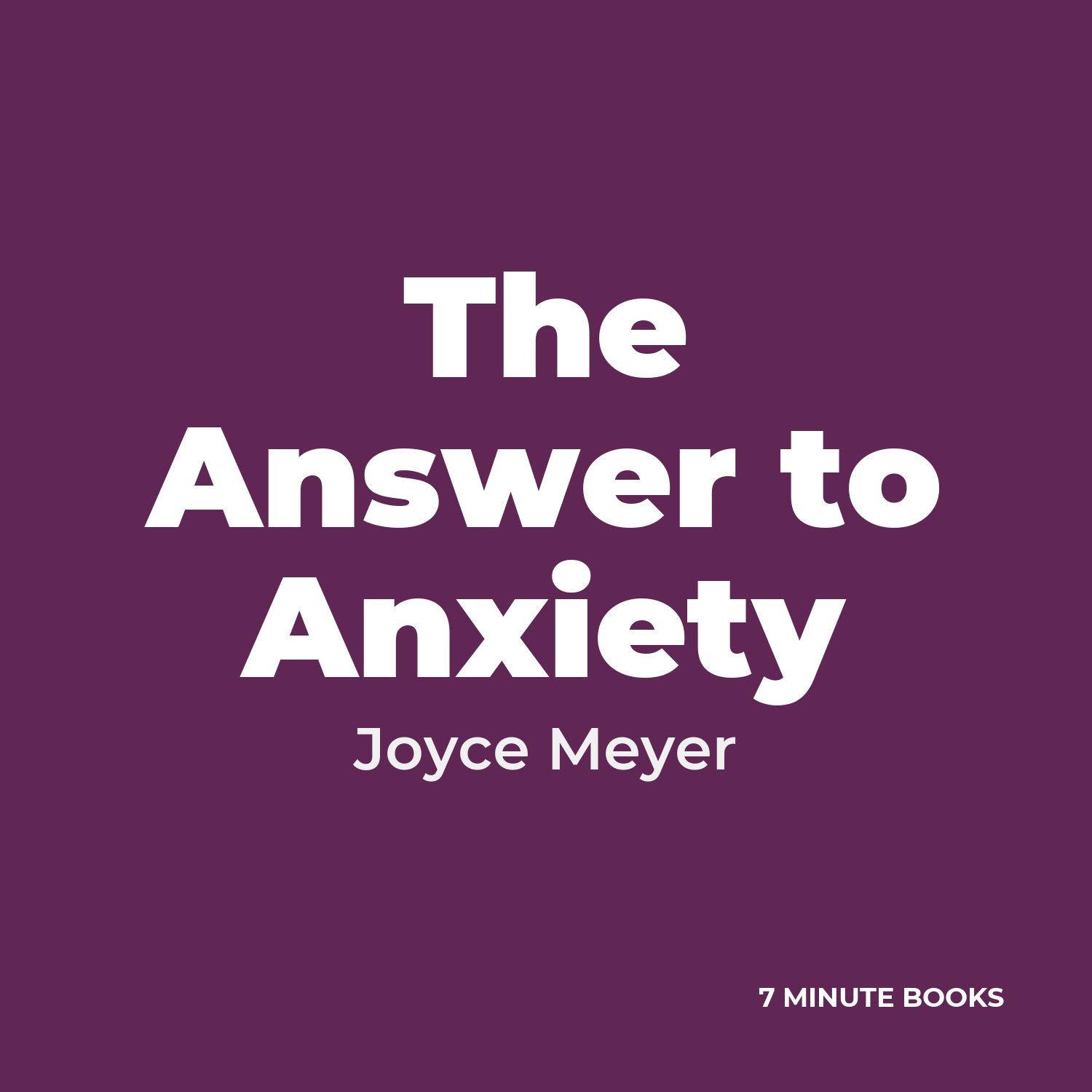 The Answer to Anxiety cover