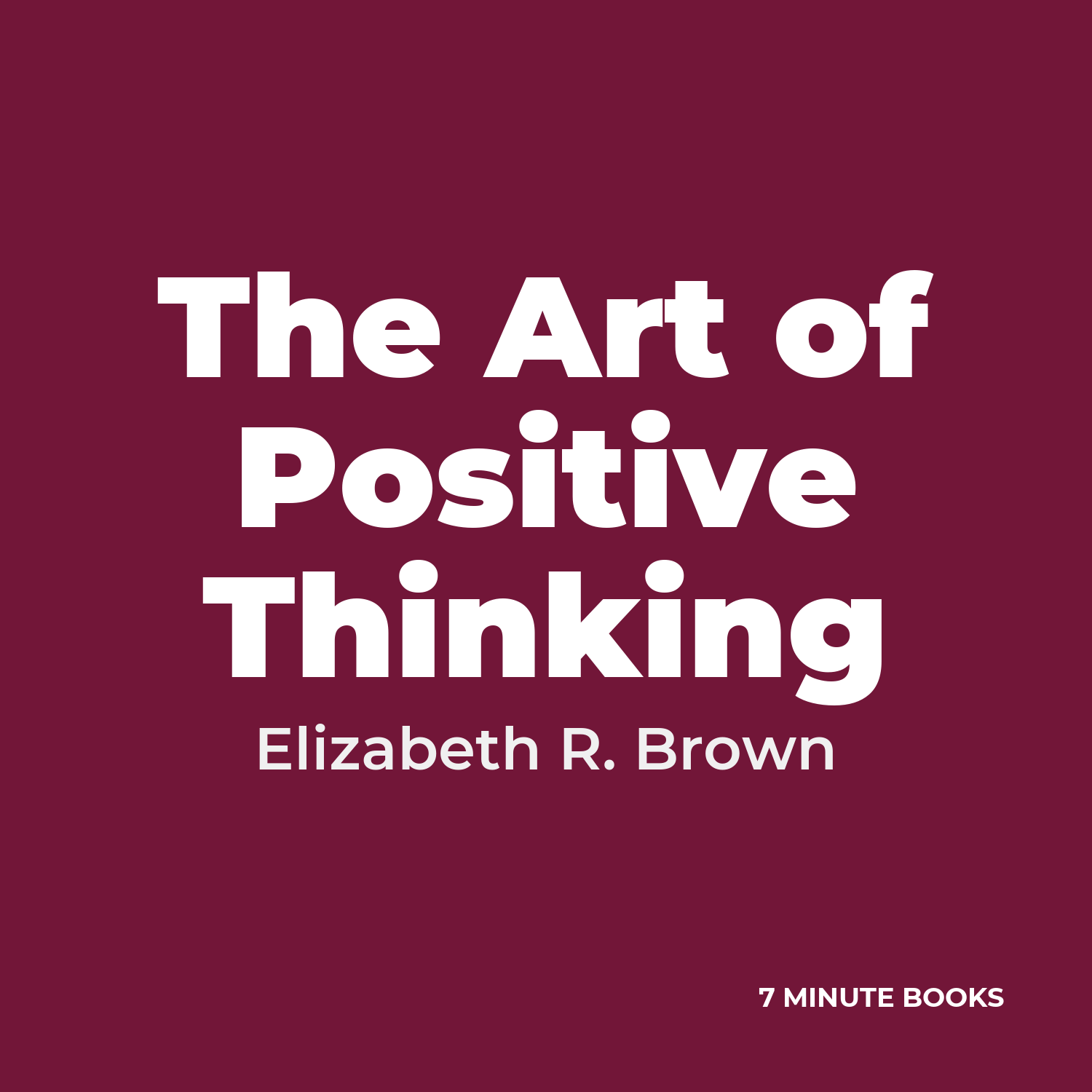 The Art of Positive Thinking cover