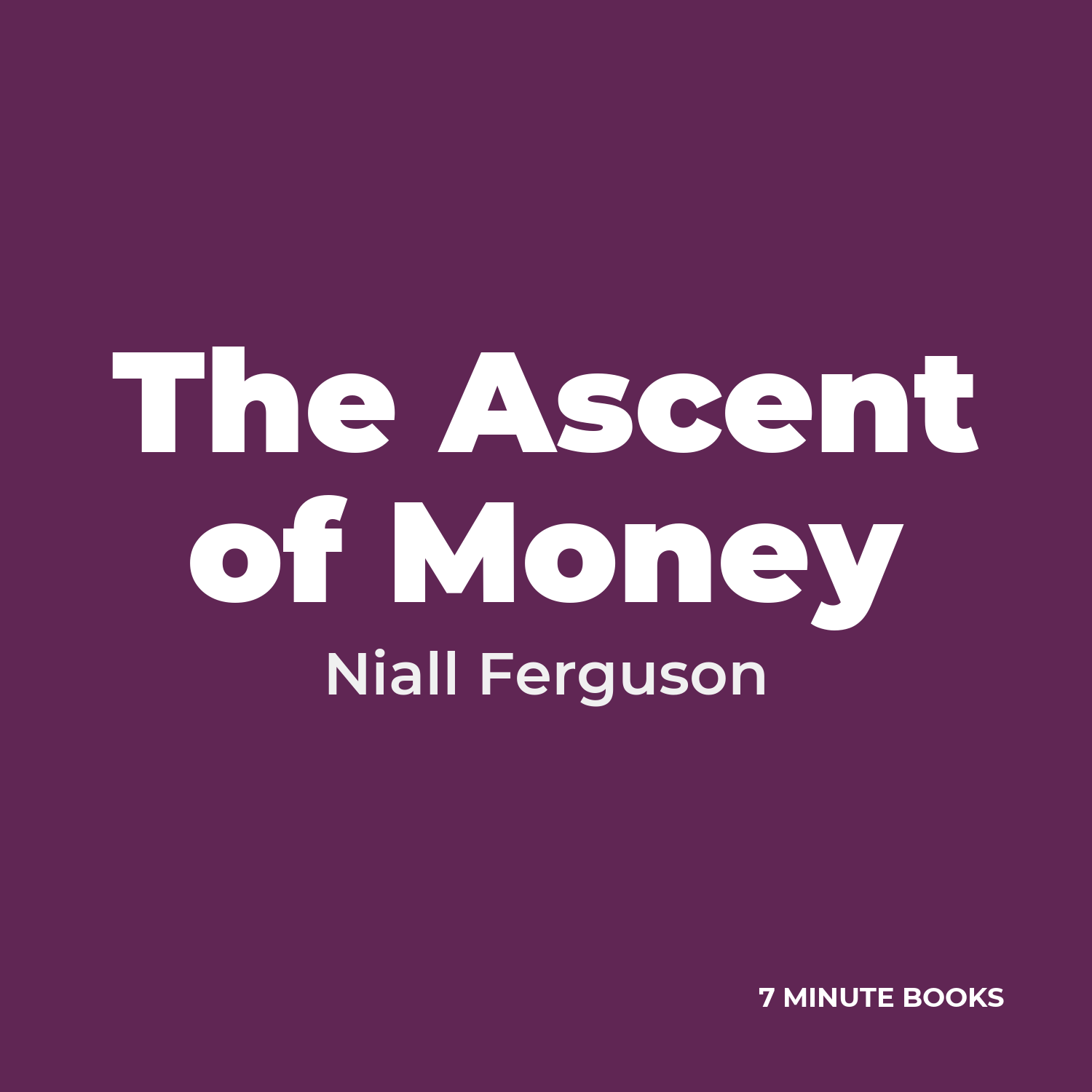 The Ascent of Money cover