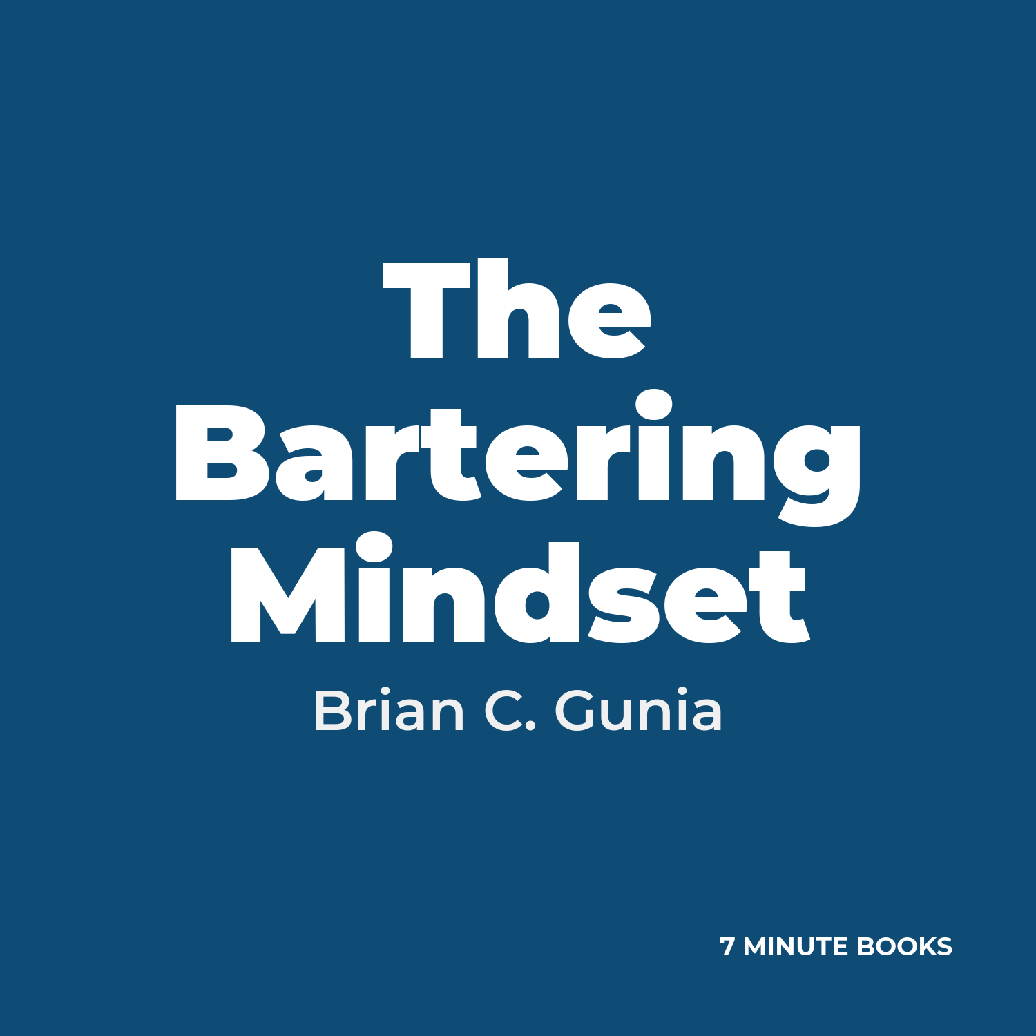 The Bartering Mindset cover