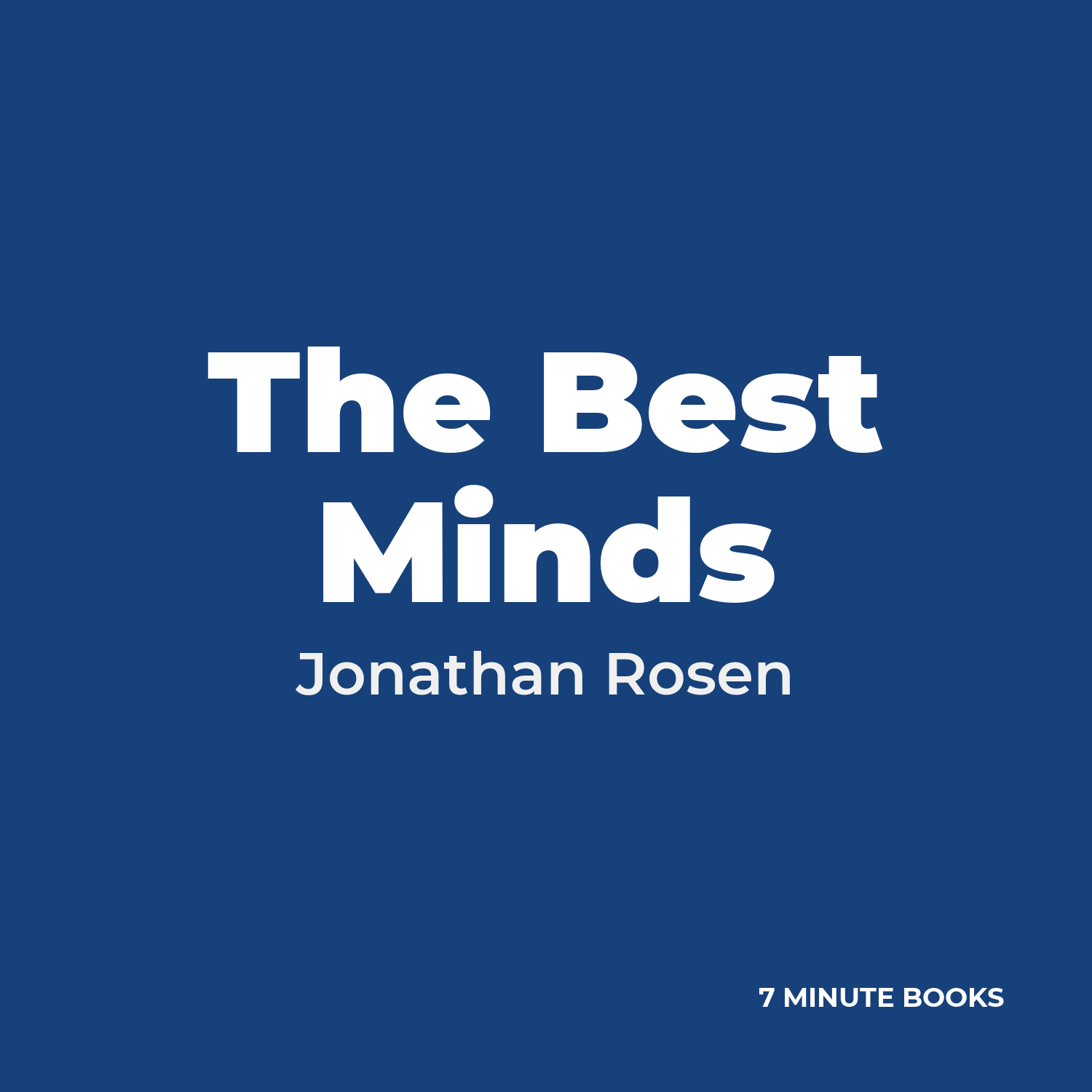 The Best Minds cover
