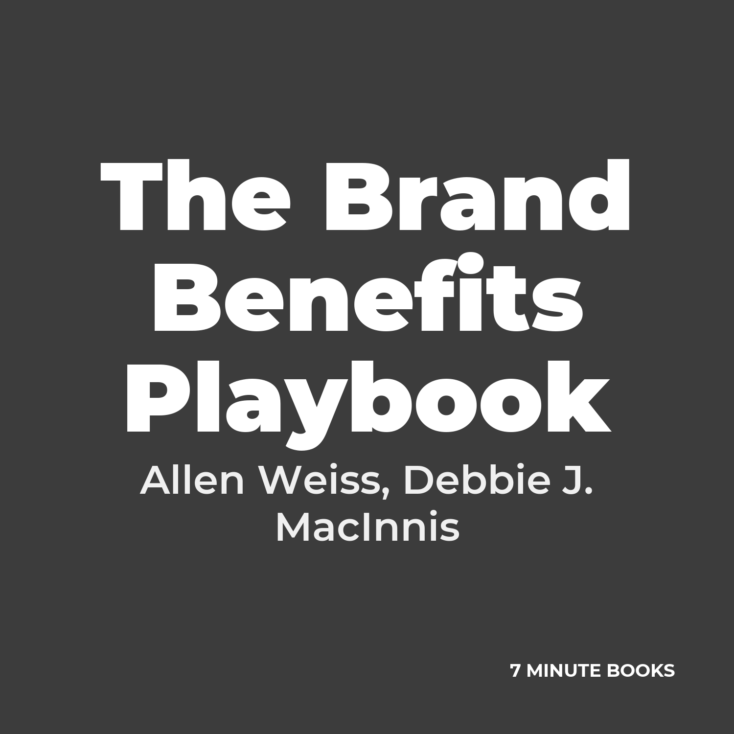 The Brand Benefits Playbook cover
