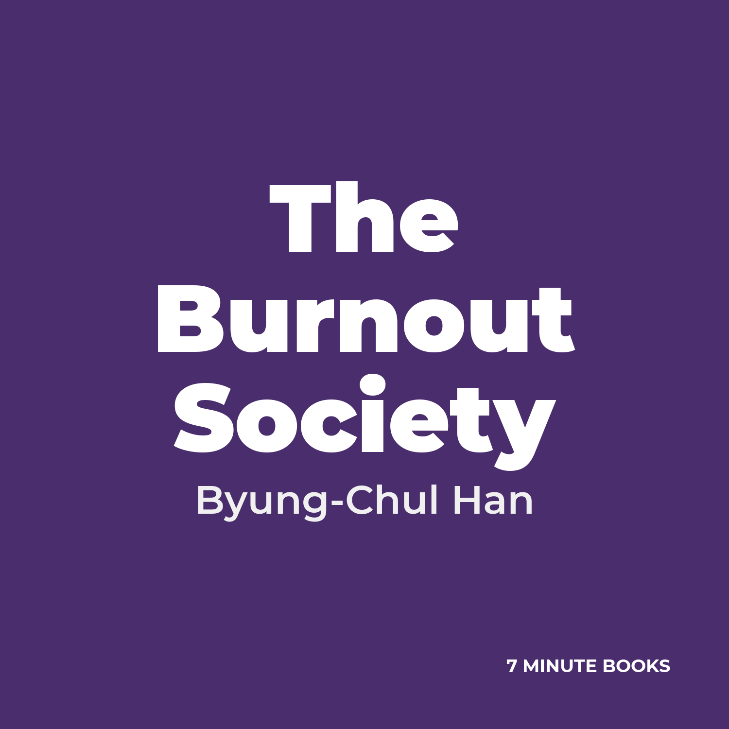 The Burnout Society cover