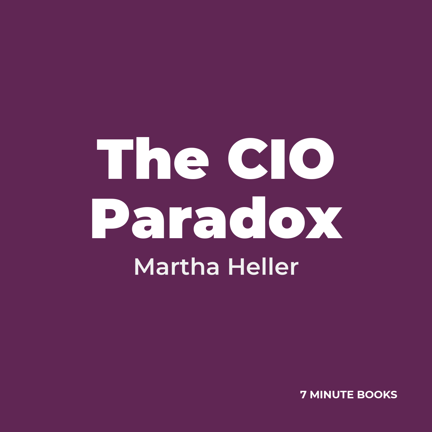 The CIO Paradox cover