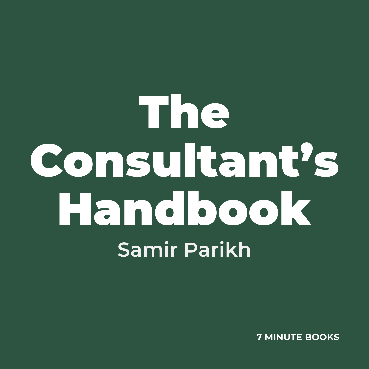 The Consultant’s Handbook cover