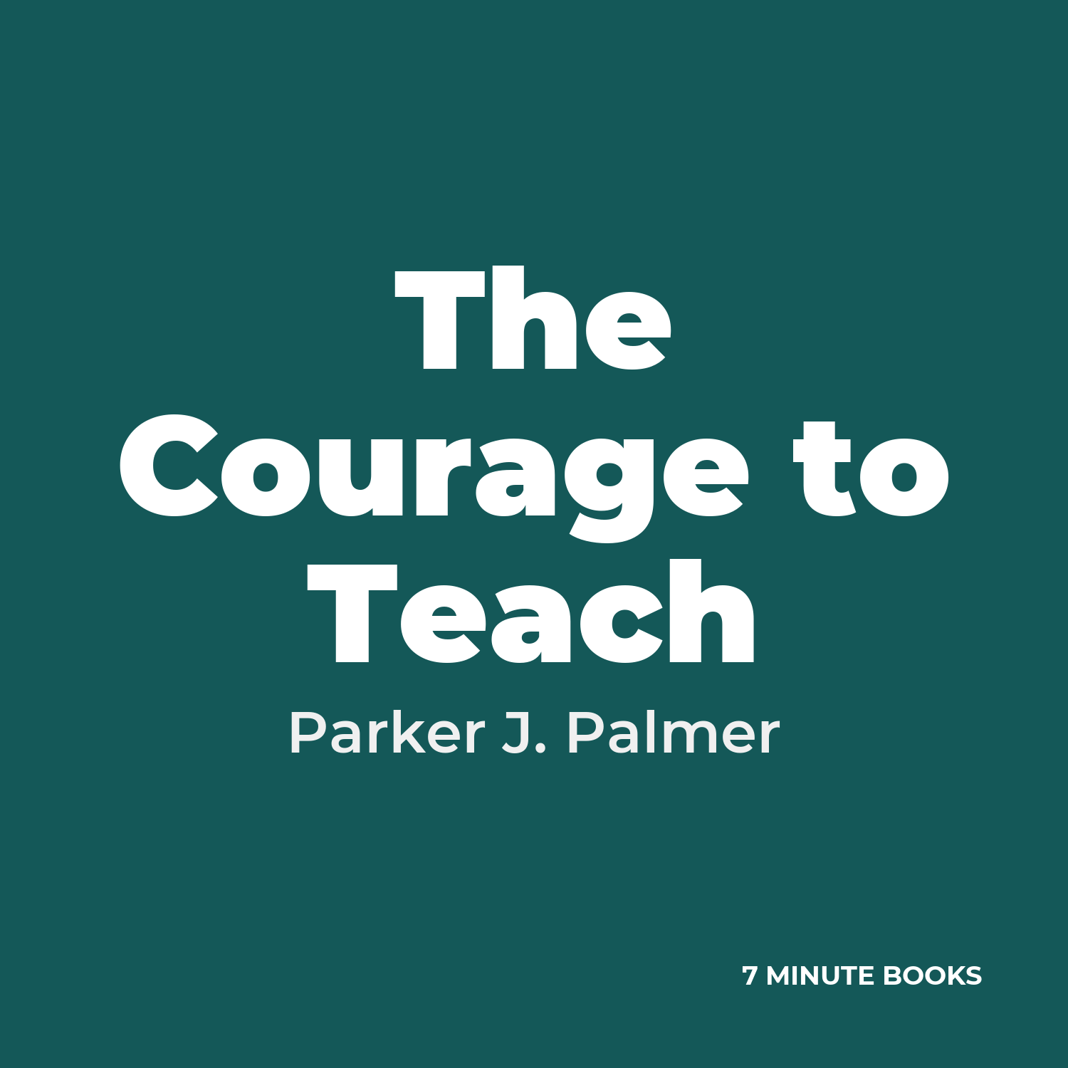 The Courage to Teach cover