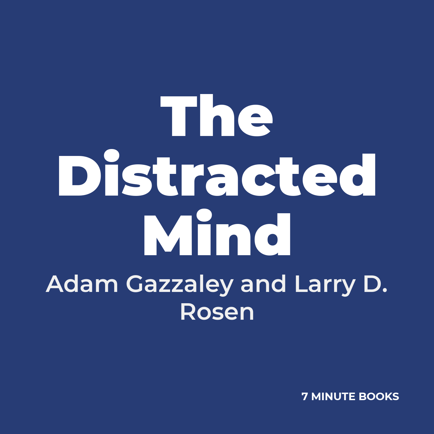 The Distracted Mind cover