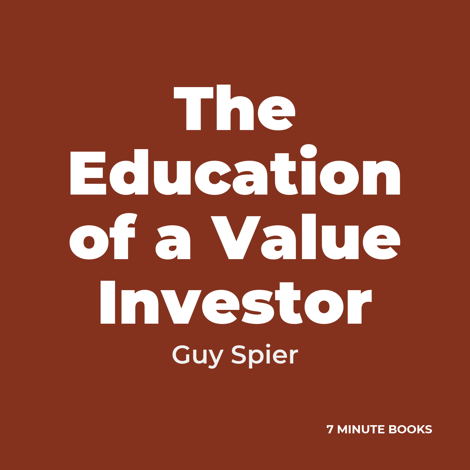 The Education of a Value Investor cover