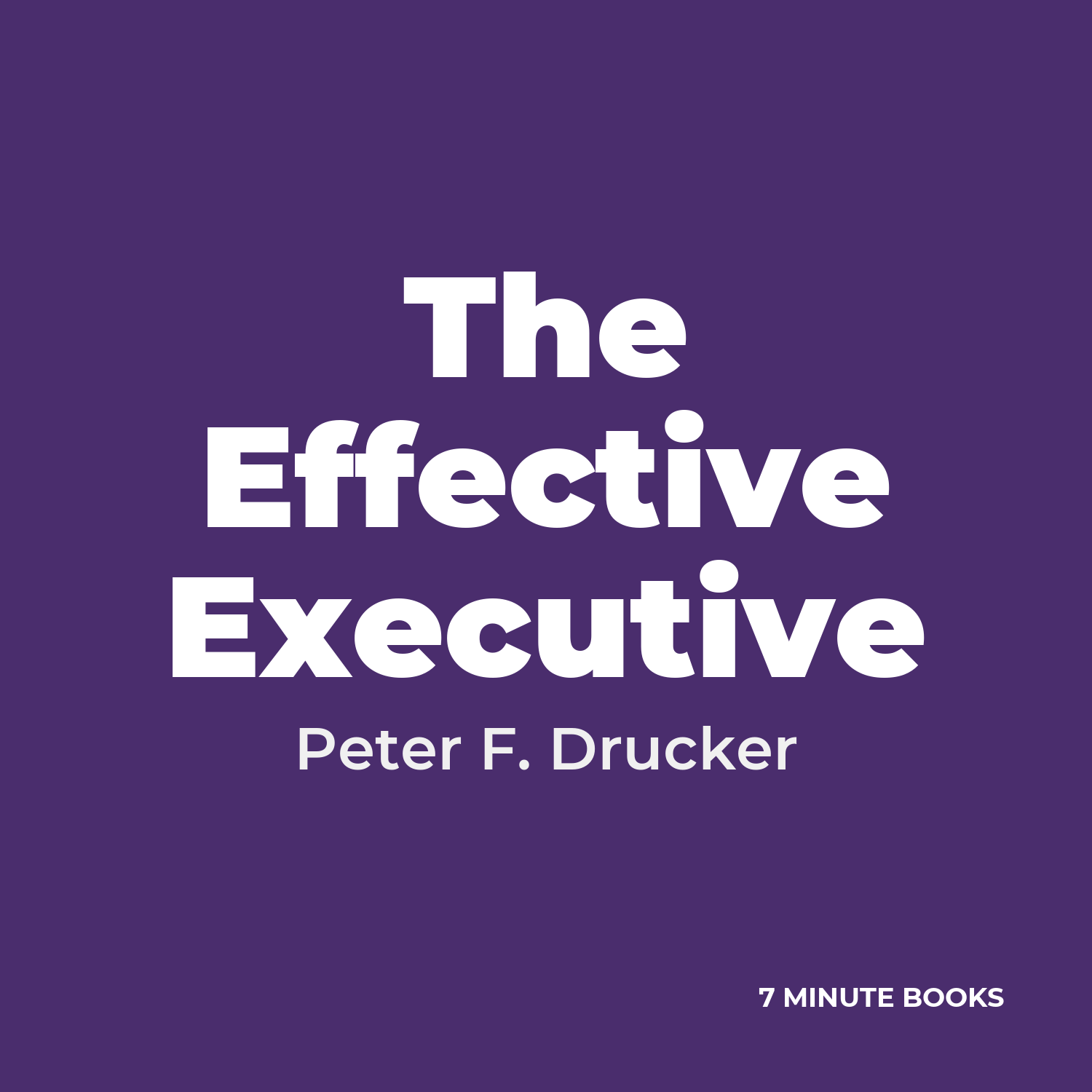 The Effective Executive cover