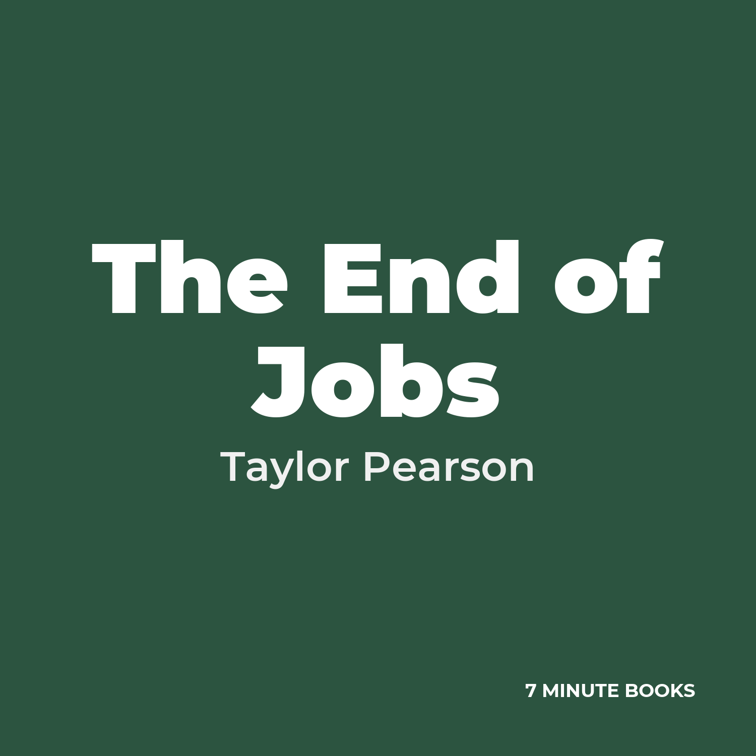 The End of Jobs cover