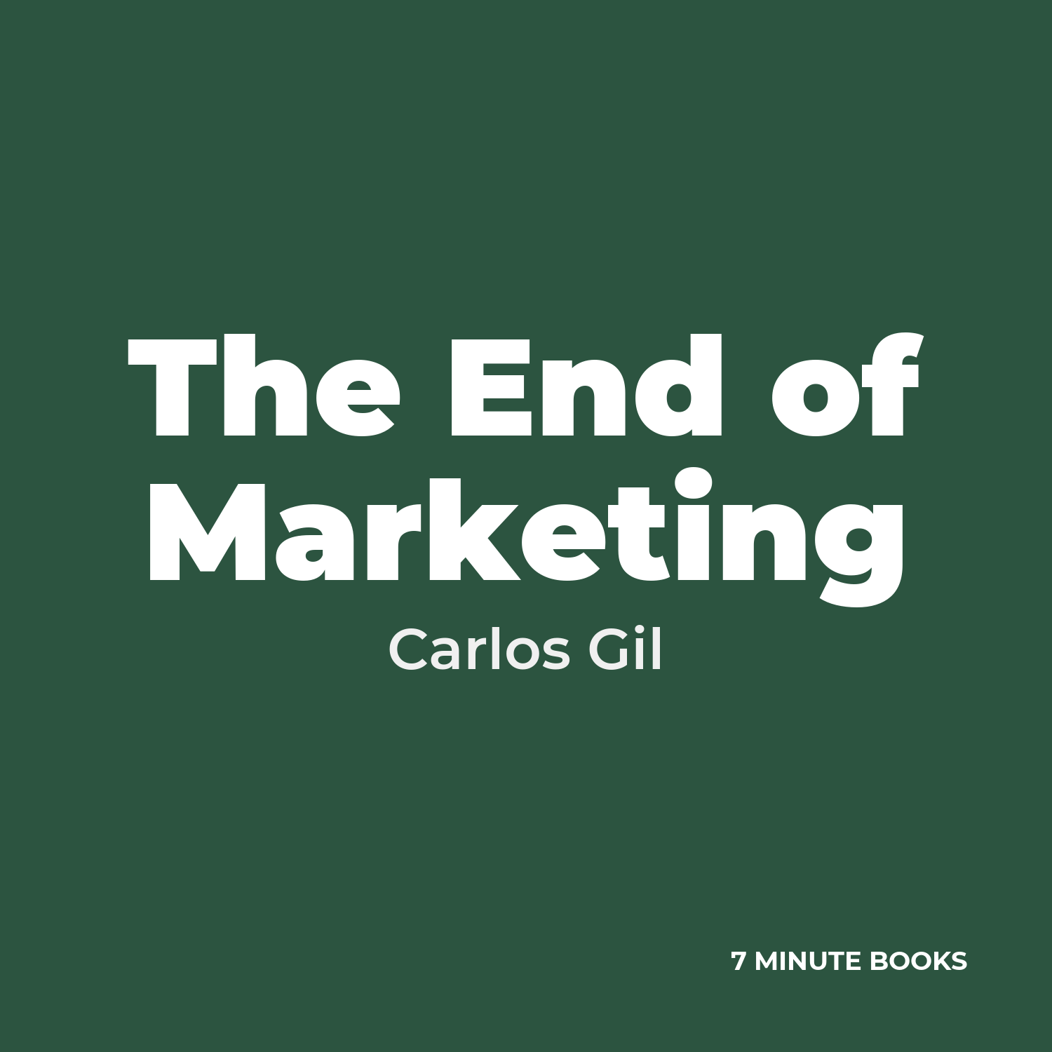 The End of Marketing cover