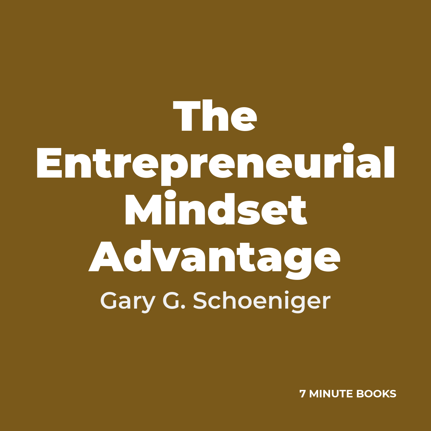 The Entrepreneurial Mindset Advantage cover
