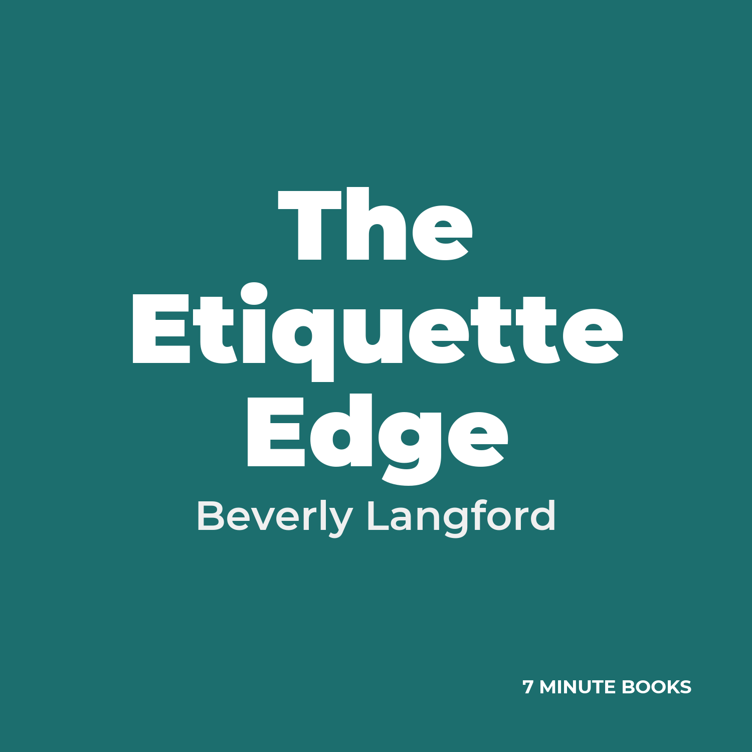 The Etiquette Edge cover