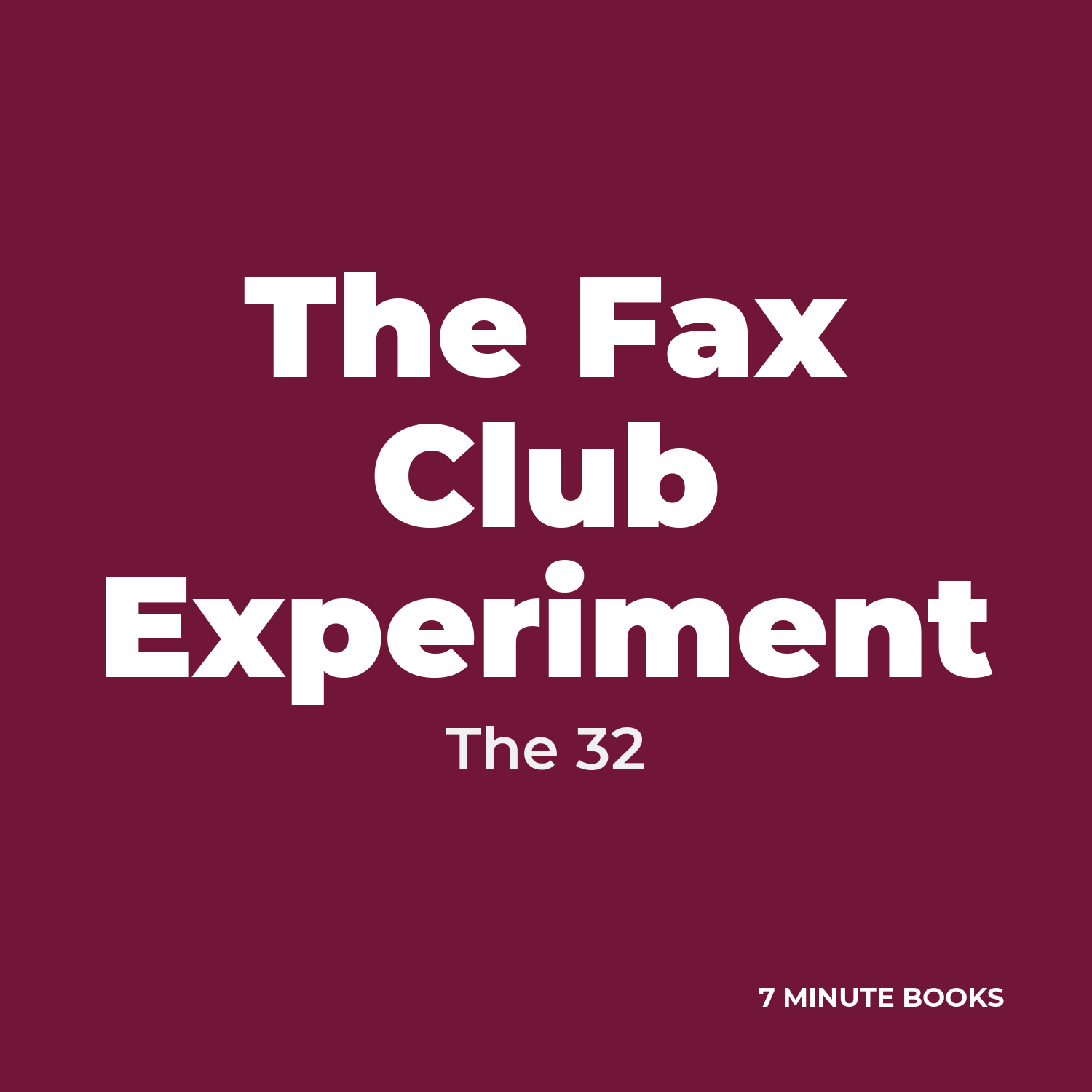 The Fax Club Experiment cover