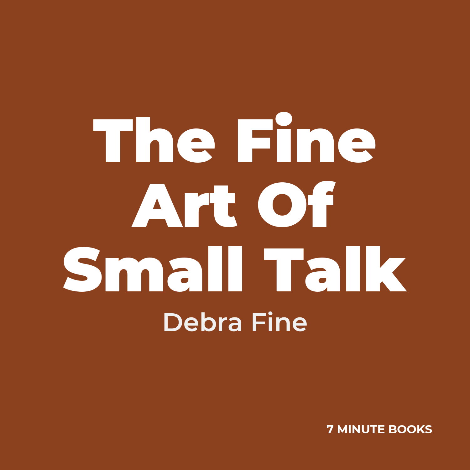 The Fine Art Of Small Talk cover