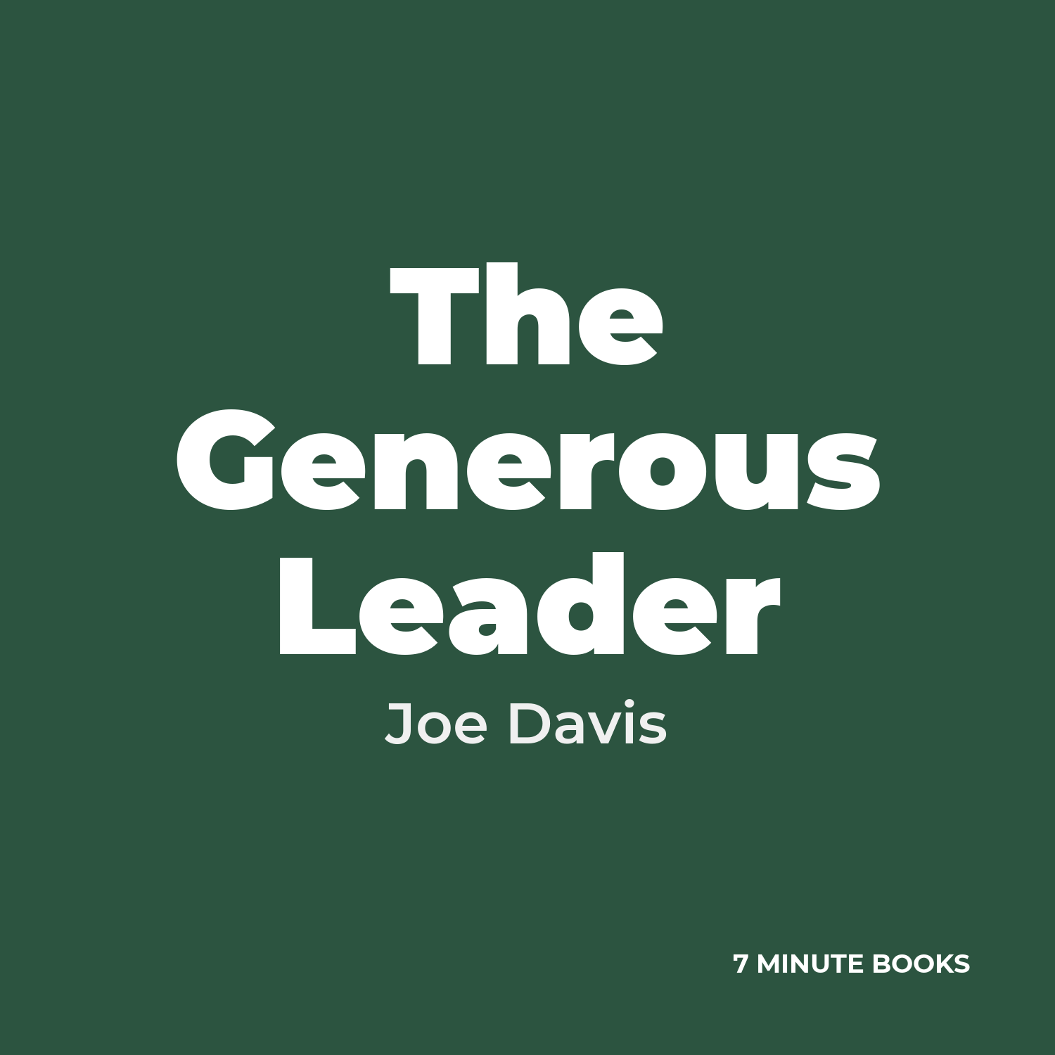The Generous Leader cover