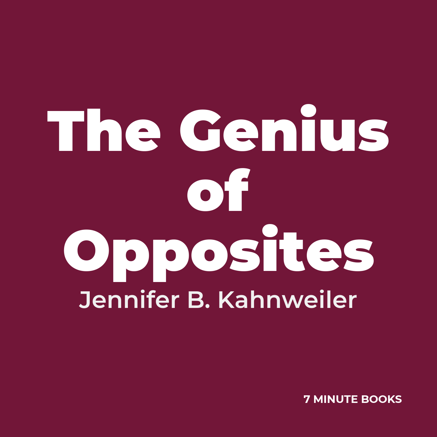 The Genius of Opposites cover