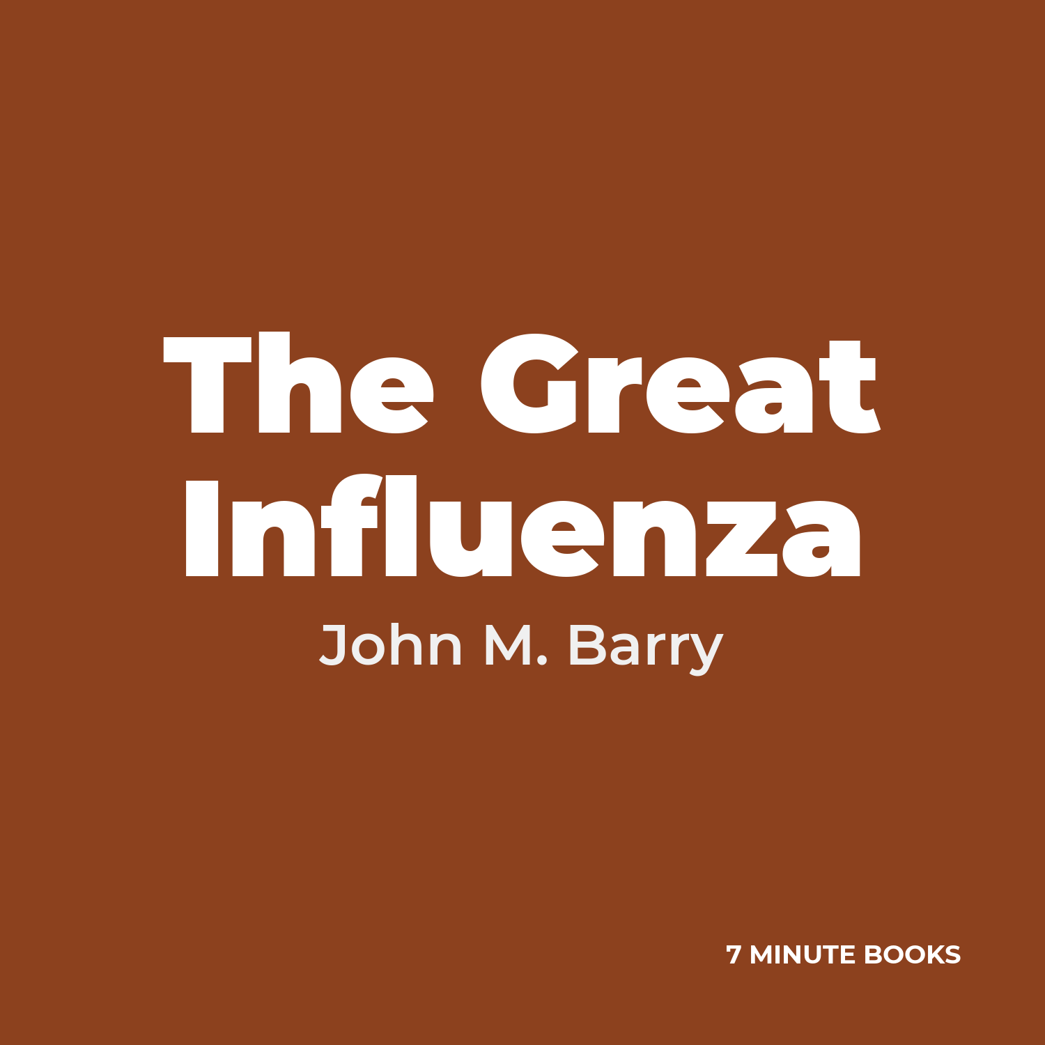 The Great Influenza cover