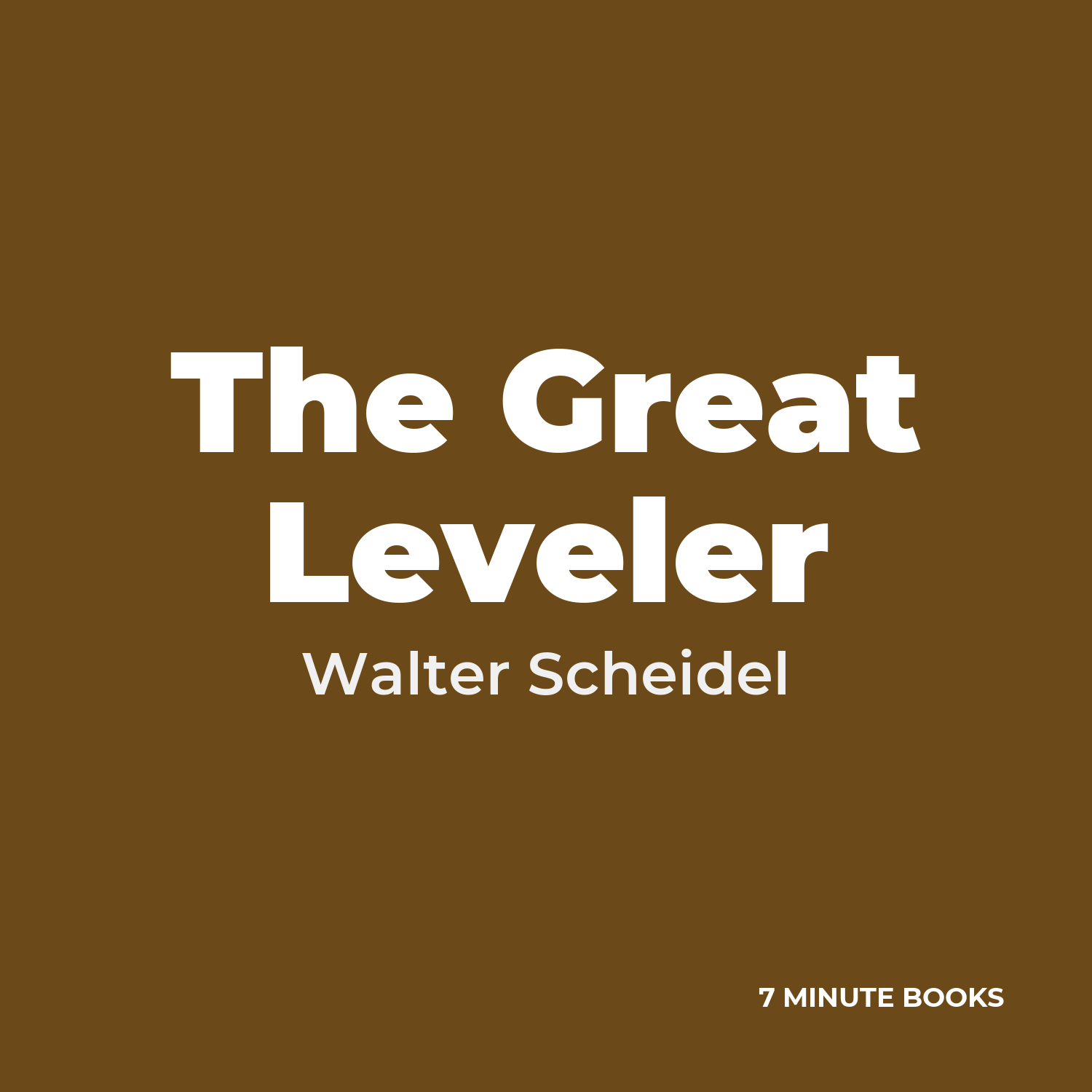 The Great Leveler cover
