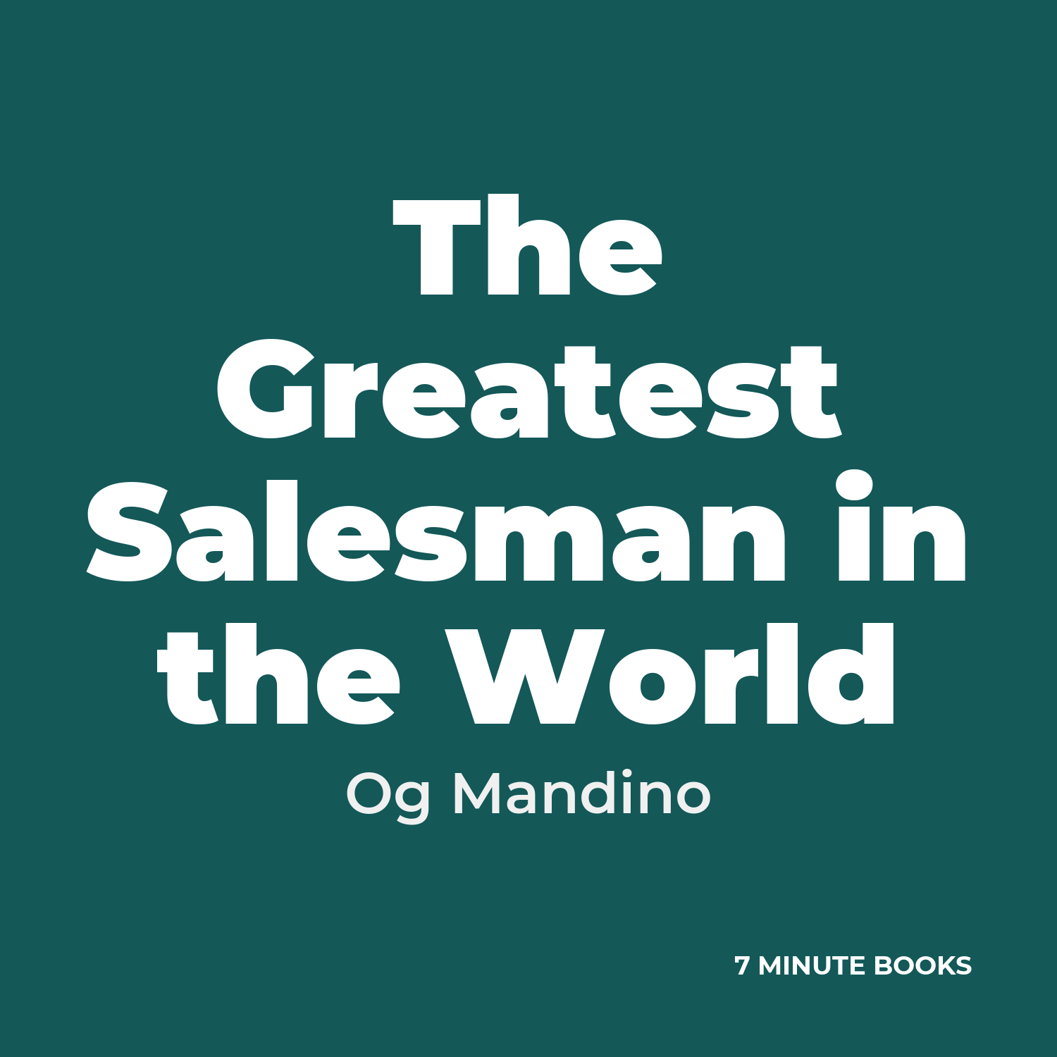 The Greatest Salesman in the World cover