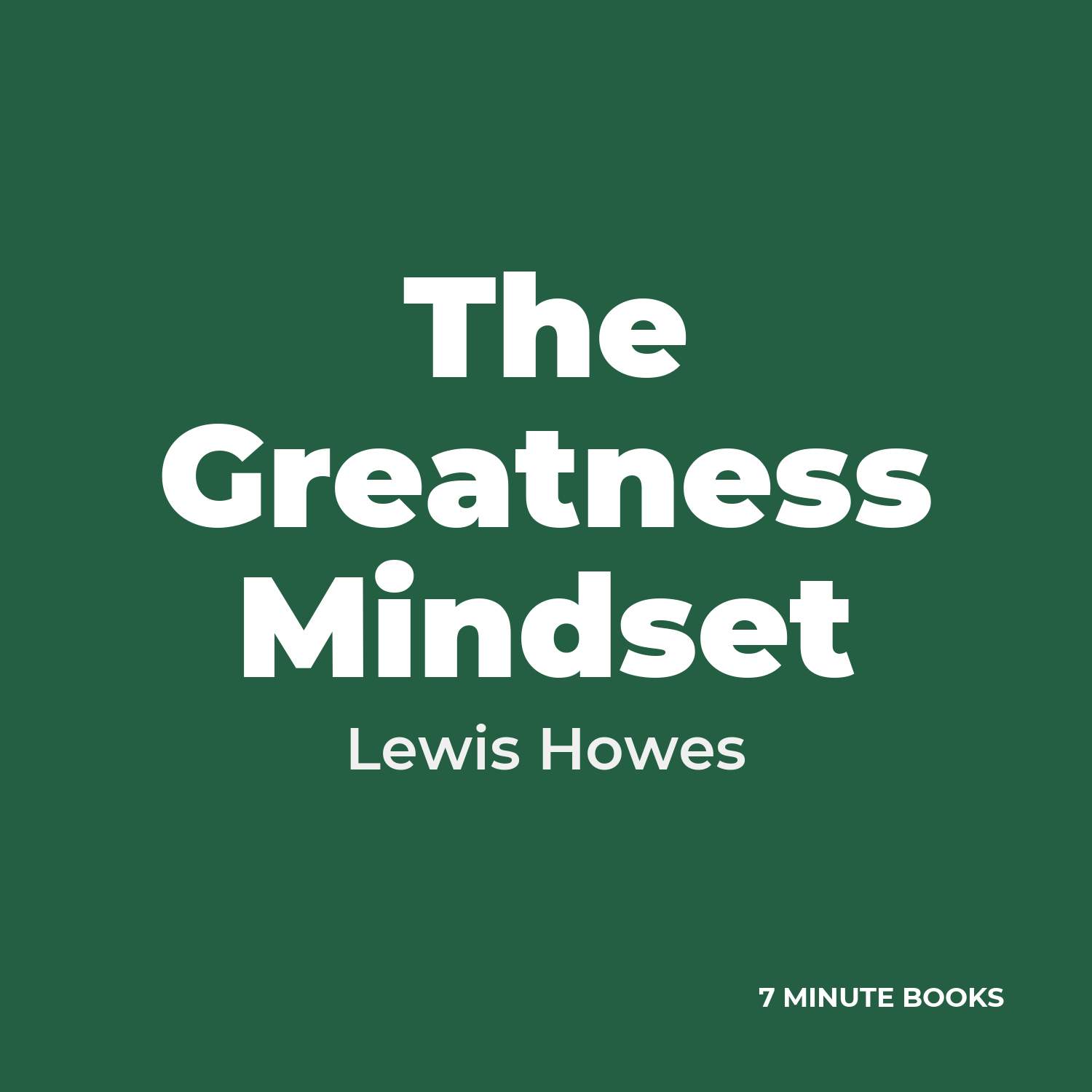 The Greatness Mindset cover