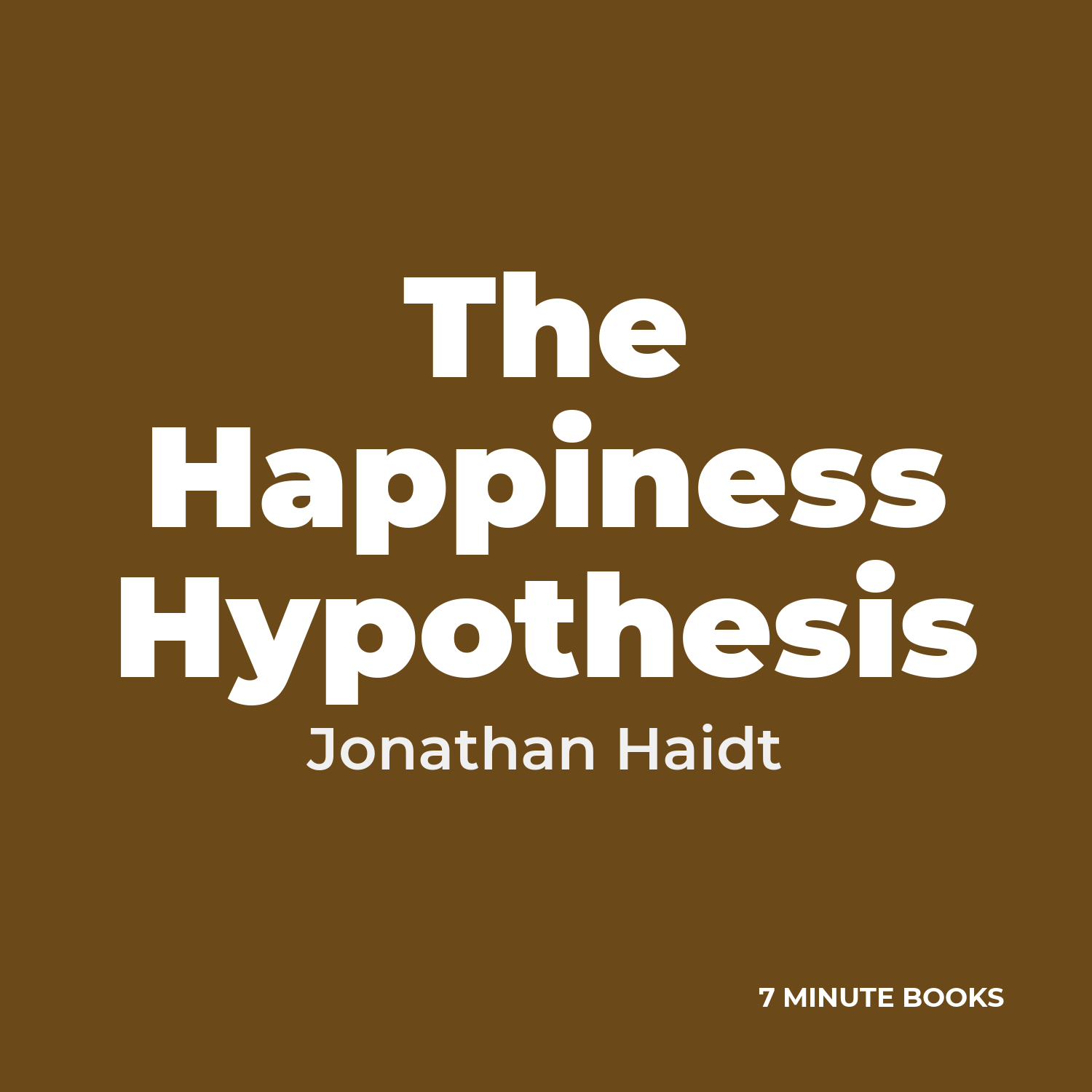 The Happiness Hypothesis cover