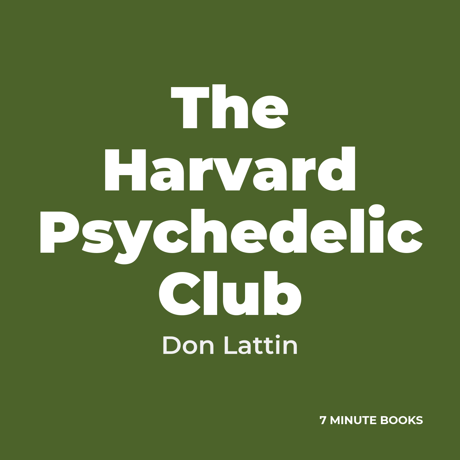 The Harvard Psychedelic Club cover
