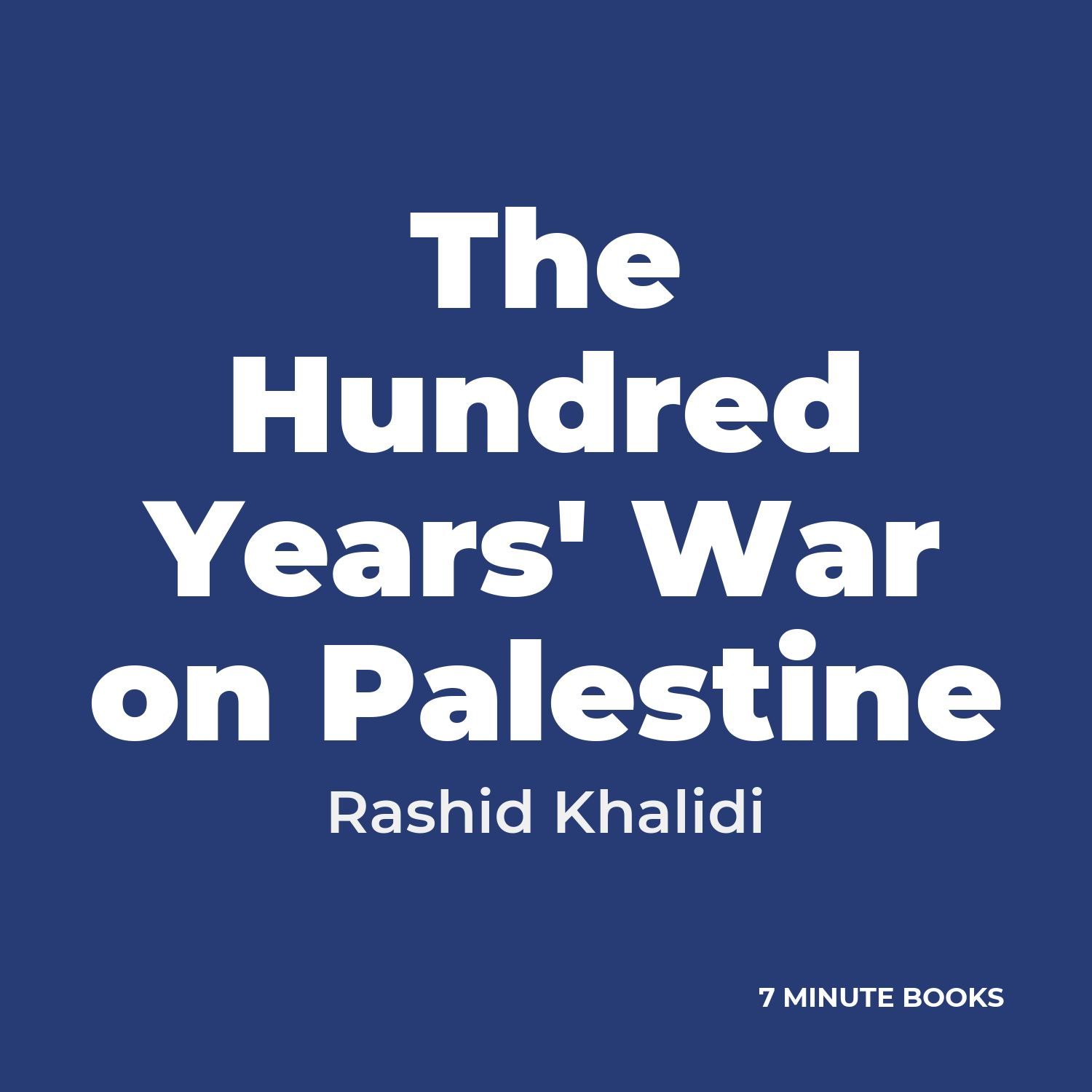 The Hundred Years' War on Palestine cover