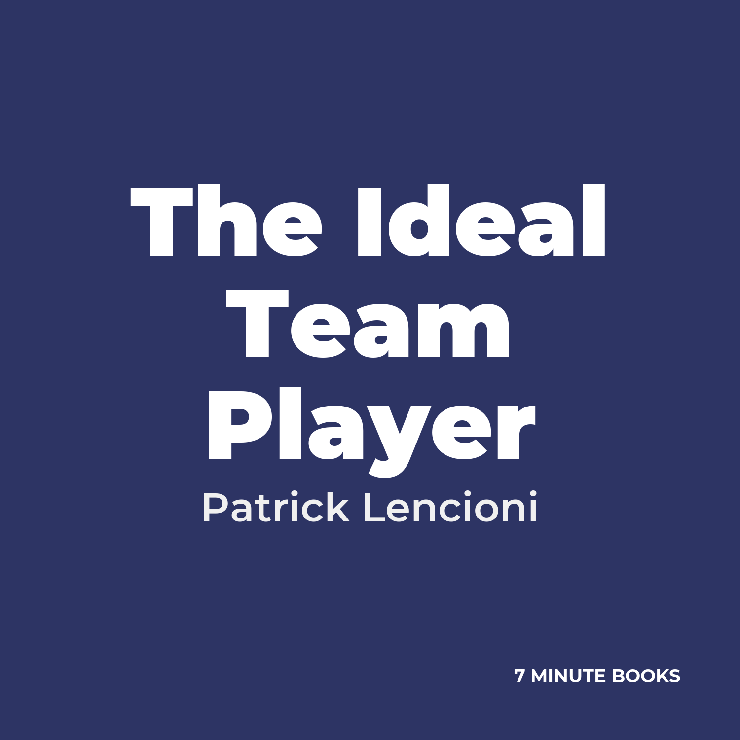 The Ideal Team Player cover