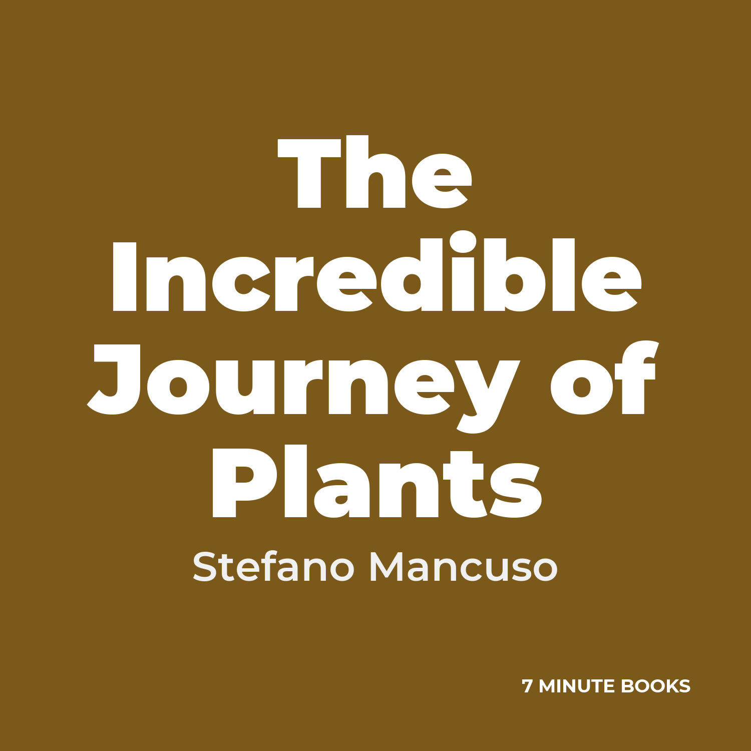 The Incredible Journey of Plants cover