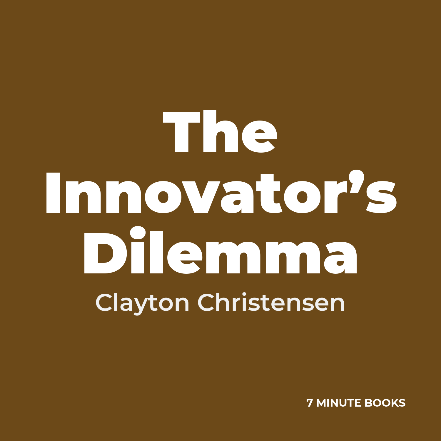 The Innovator’s Dilemma cover