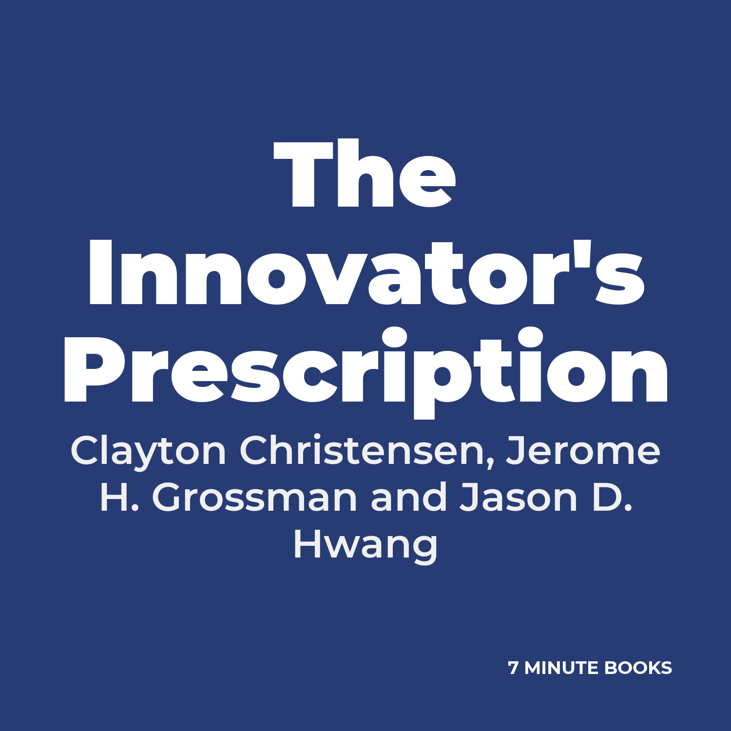 The Innovator's Prescription cover