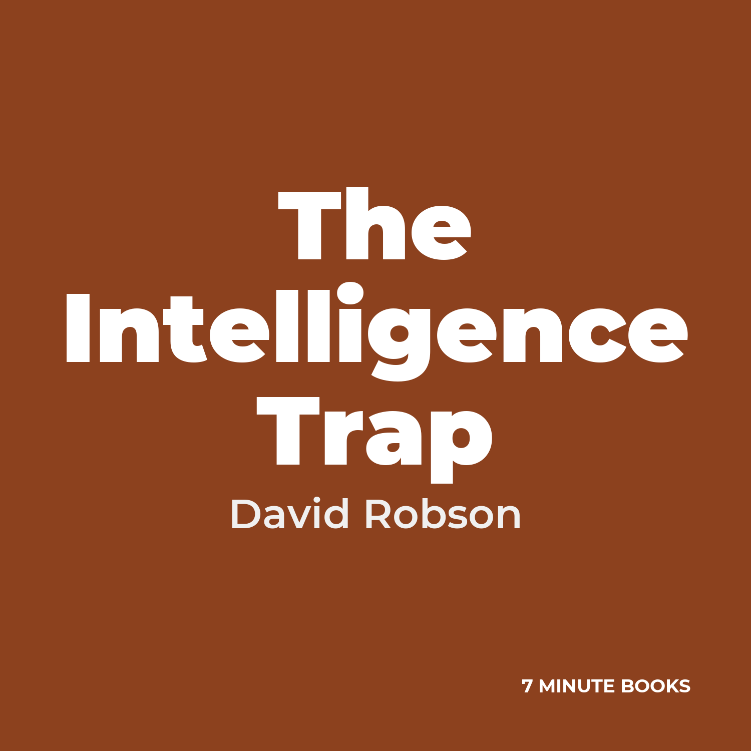 The Intelligence Trap cover