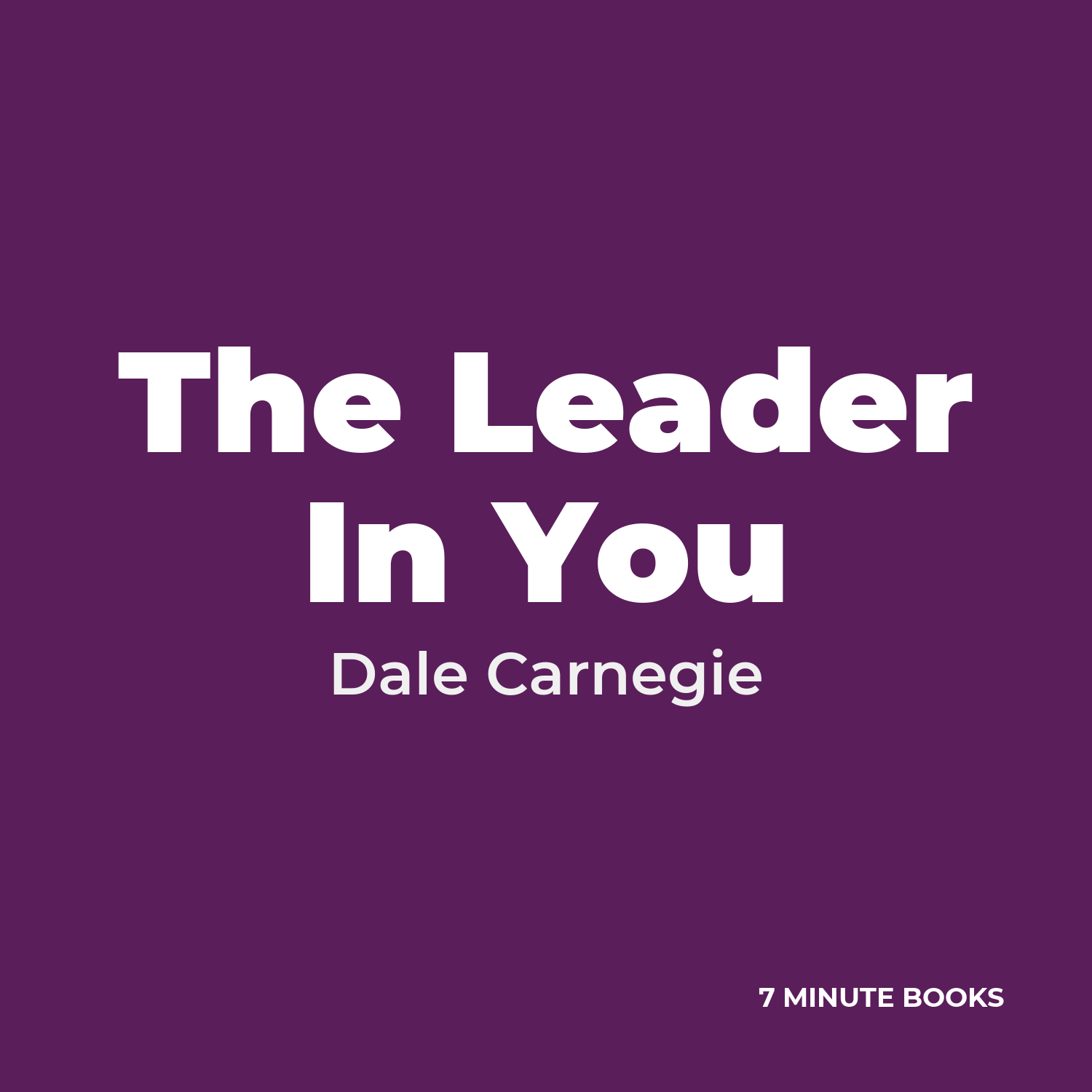 The Leader In You cover