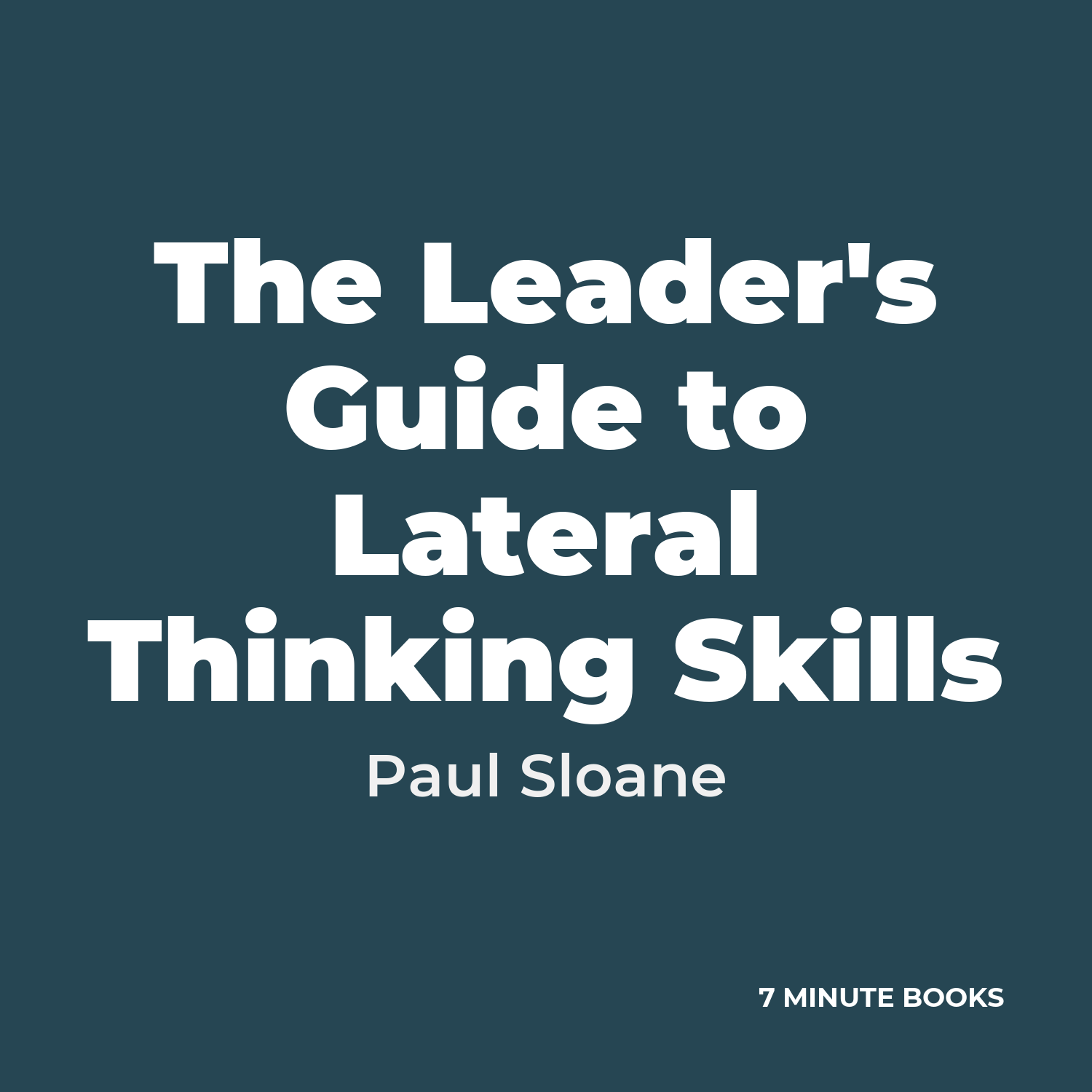 The Leader's Guide to Lateral Thinking Skills cover
