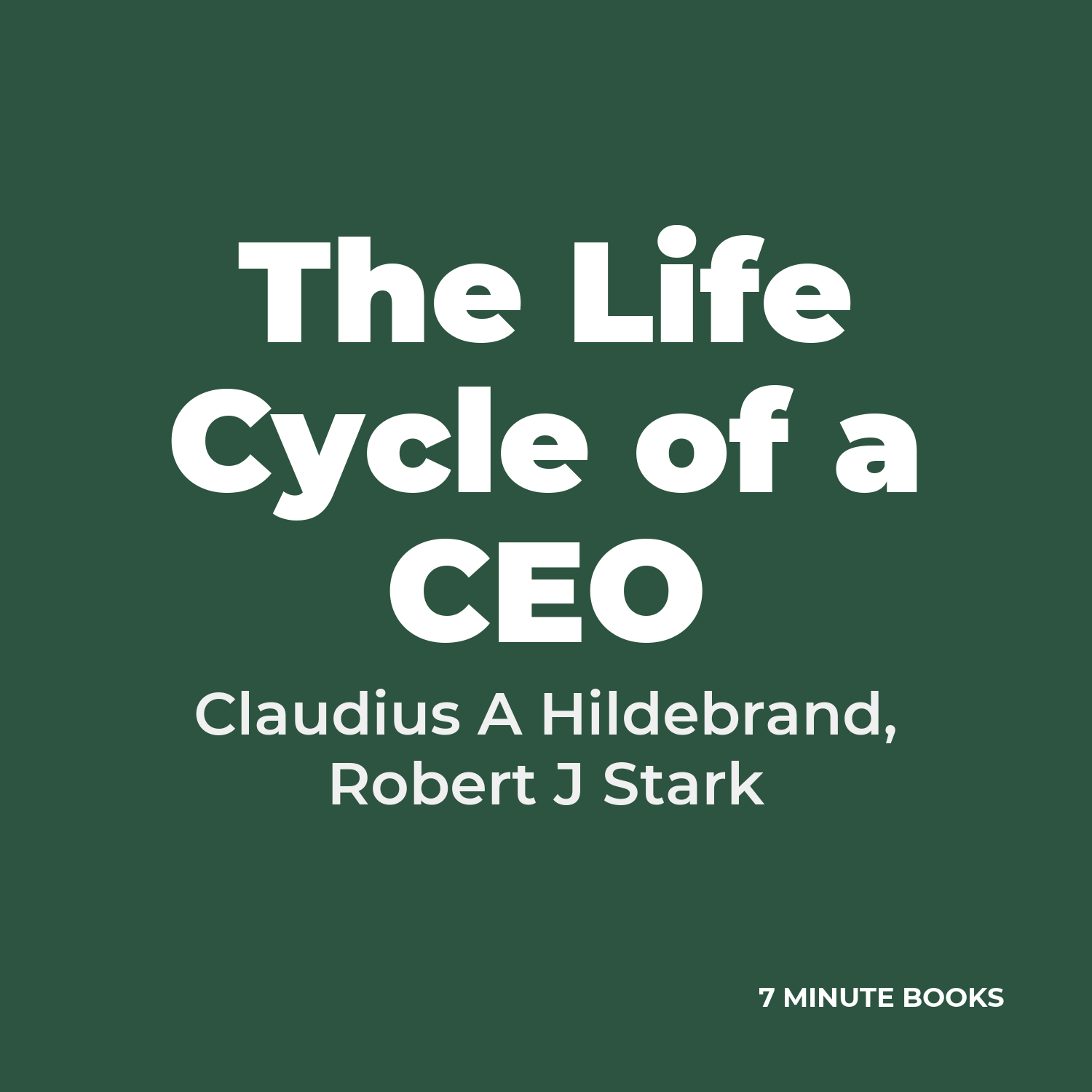 The Life Cycle of a CEO cover