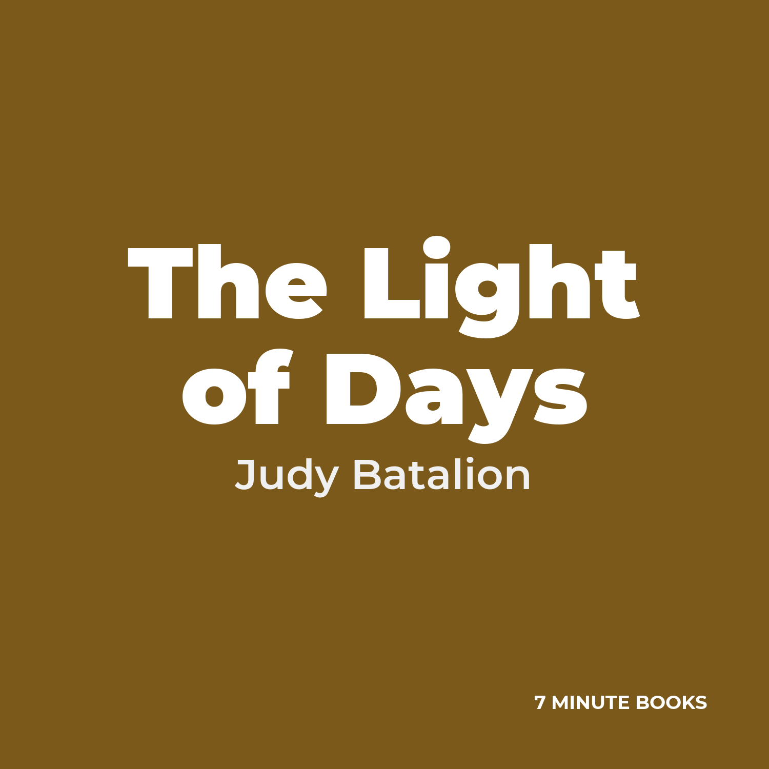 The Light of Days cover