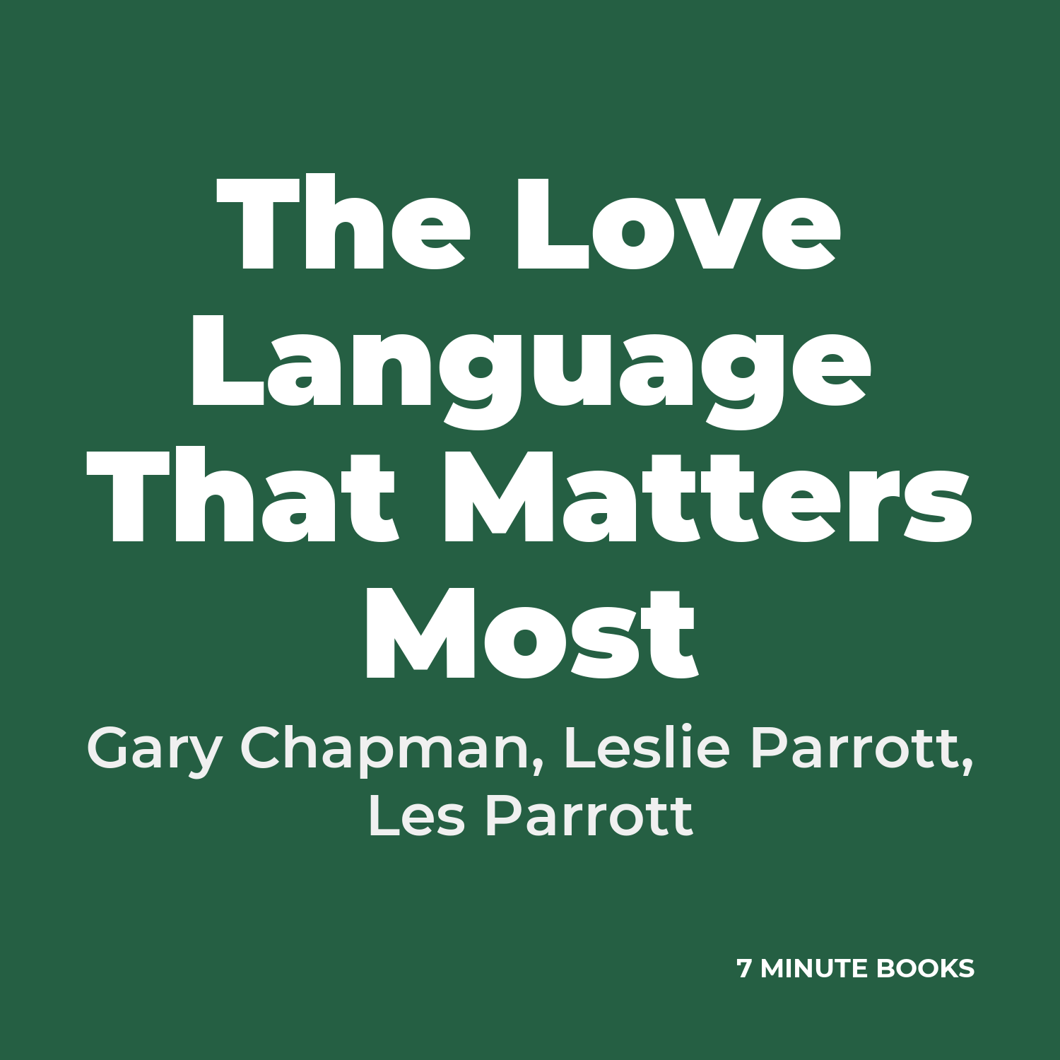 The Love Language That Matters Most cover