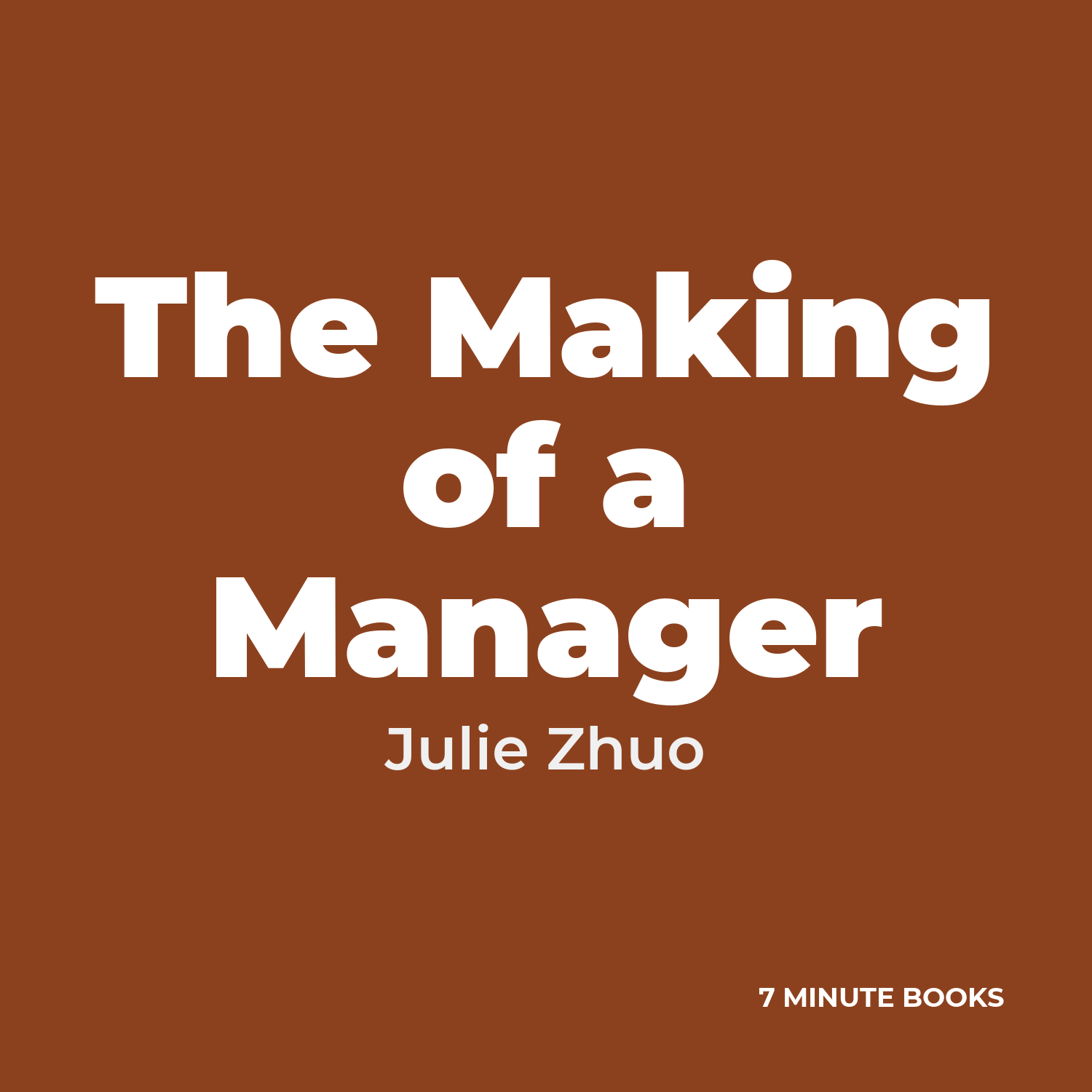 The Making of a Manager cover