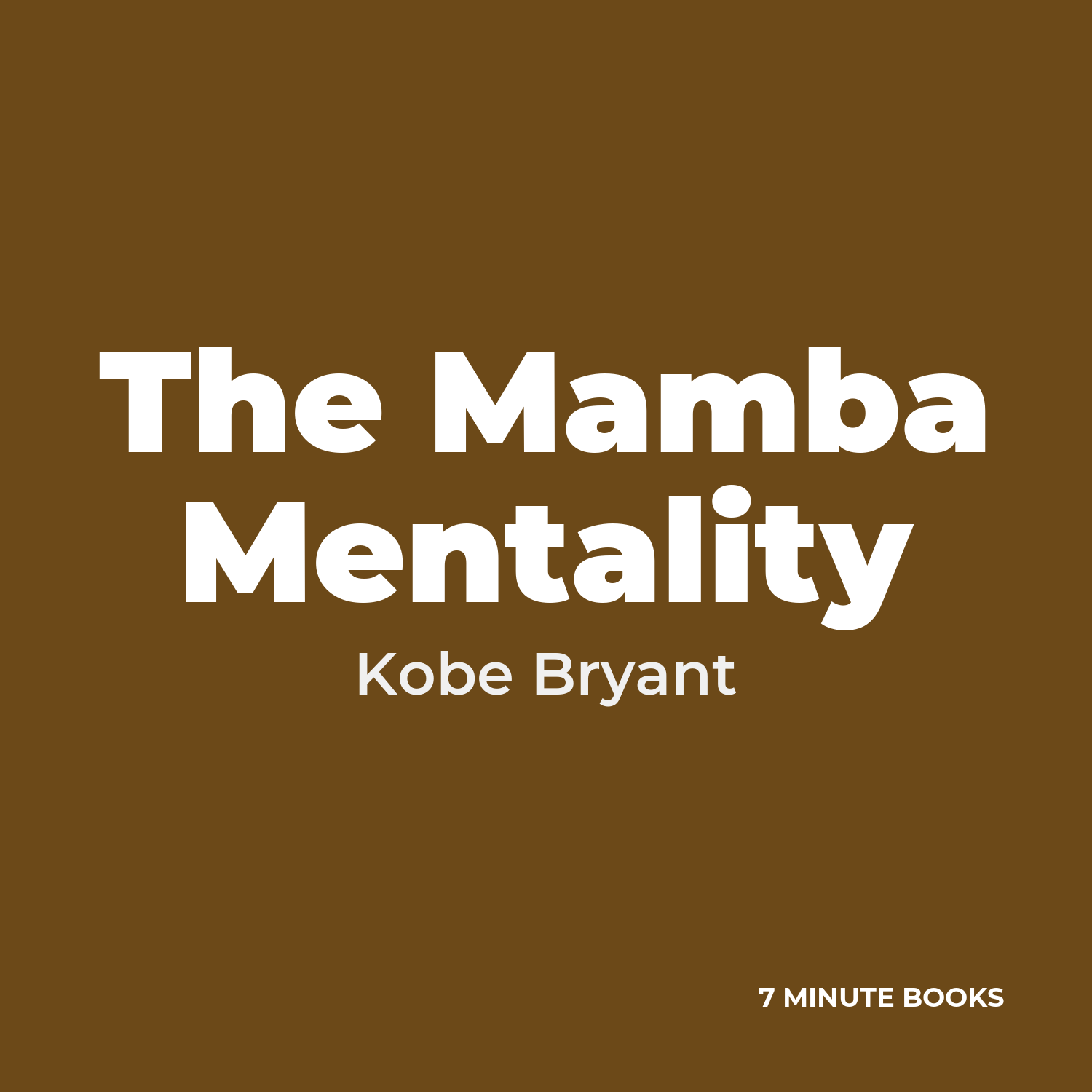 The Mamba Mentality cover