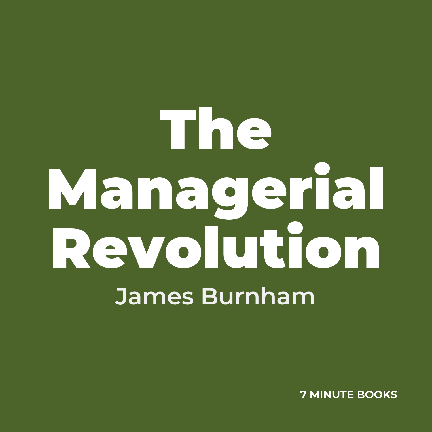 The Managerial Revolution cover